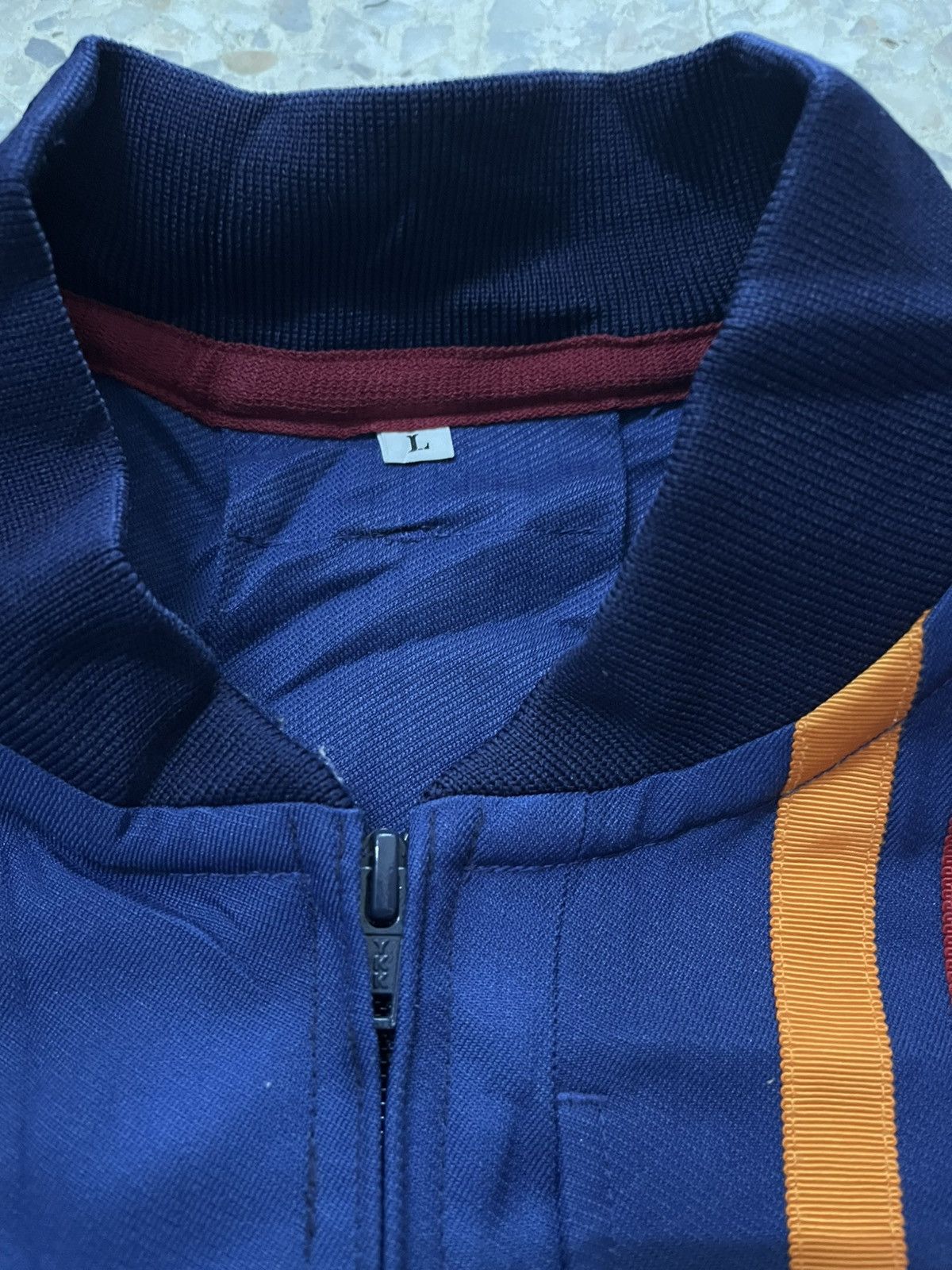 Japanese Brand ENEOS Japan Jacket Navy Red Stripe Racing Uniform Vintage Size US L / EU 52-54 / 3 - 5 Thumbnail