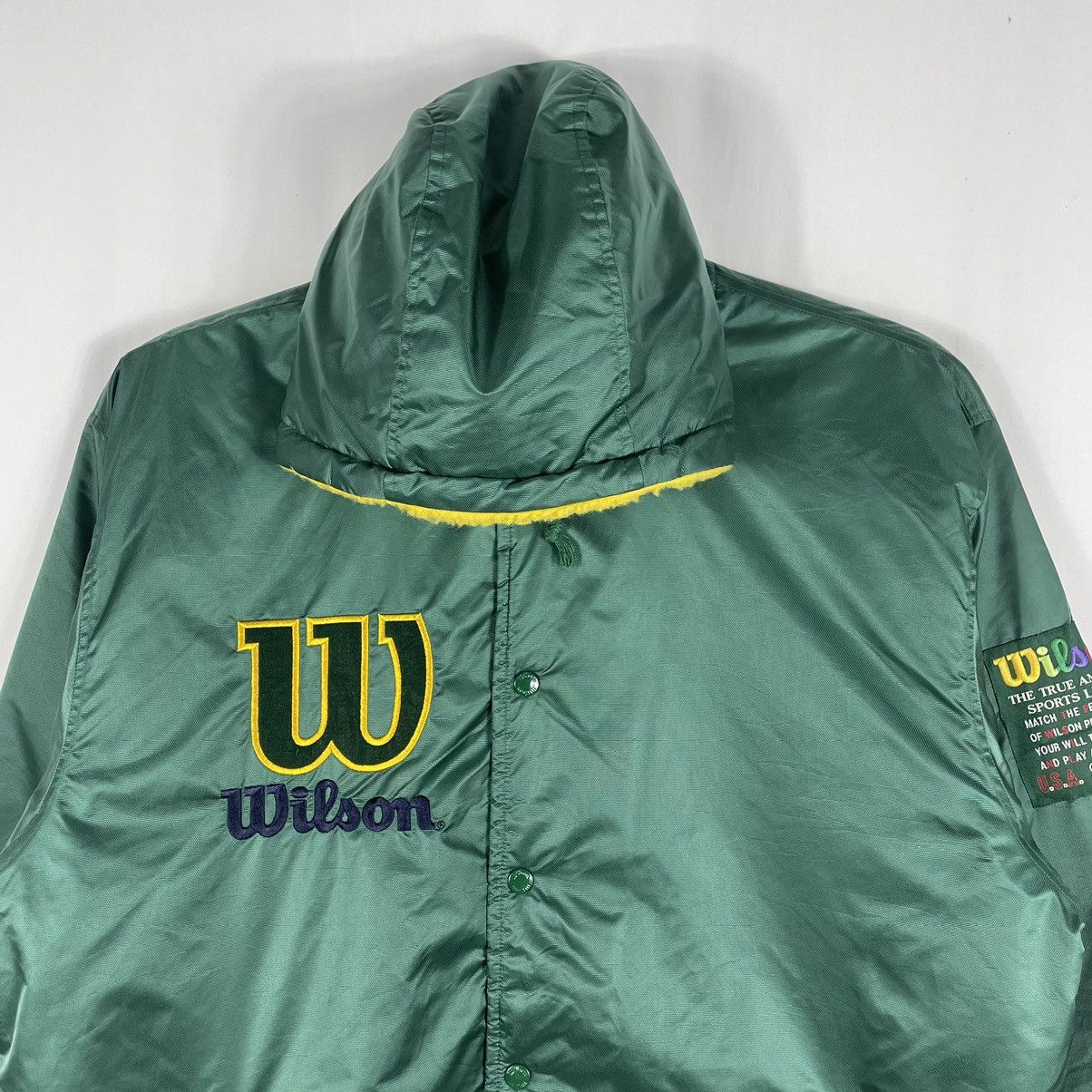 Vintage × Wilson 🔥Rare🔥Wilson Big Spellout Snap Buttons Coach Light Jacket Size US L / EU 52-54 / 3 - 4 Thumbnail