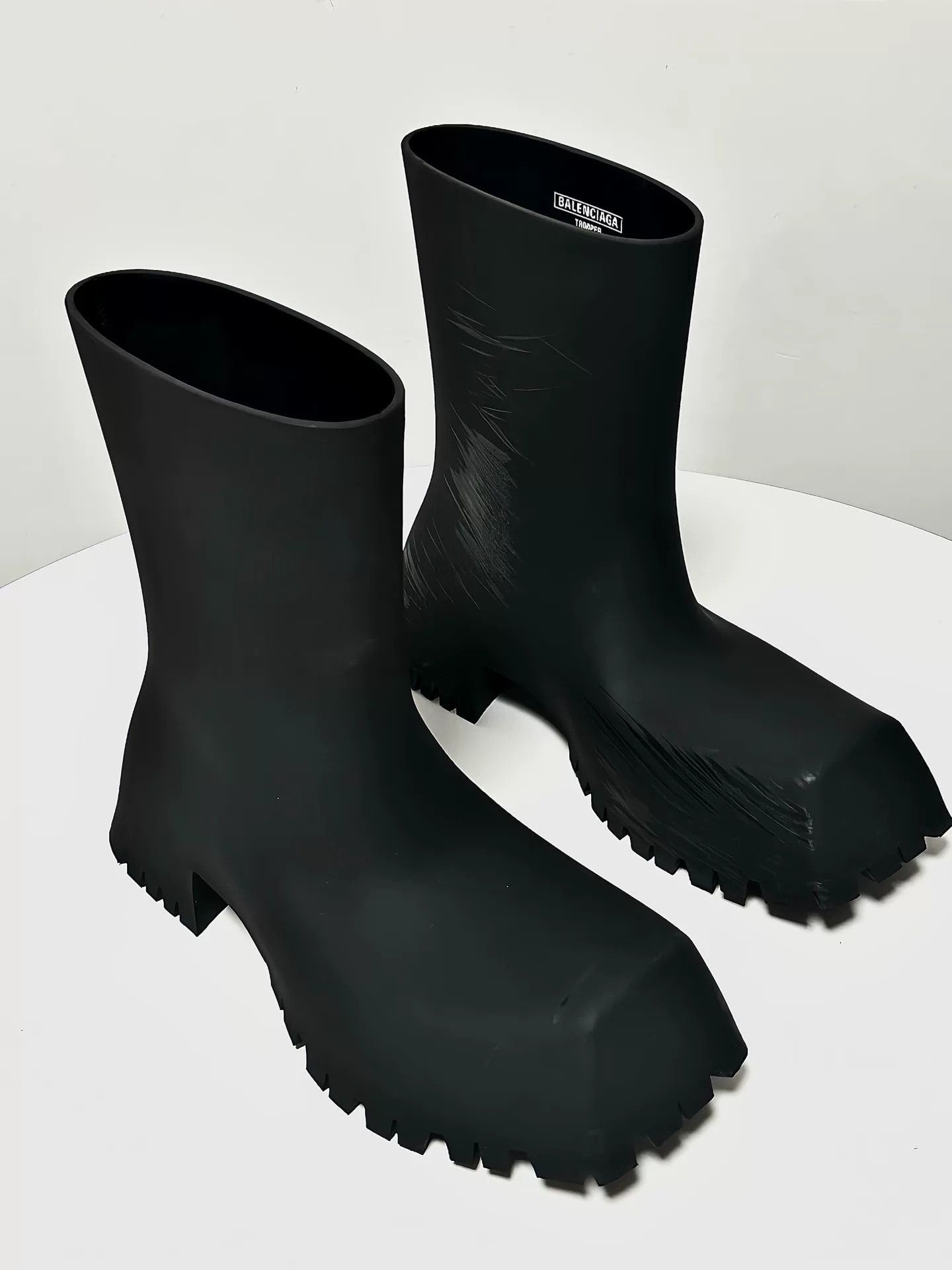 Balenciaga Balenciaga Trooper Rubber Boot Size US 6 / EU 39 - 1 Thumbnail