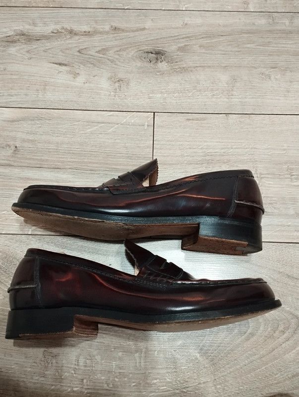 Barker Barker Caruso Burgundy Loafer mocasin size 10F Size US 11 / EU 44 - 8 Thumbnail