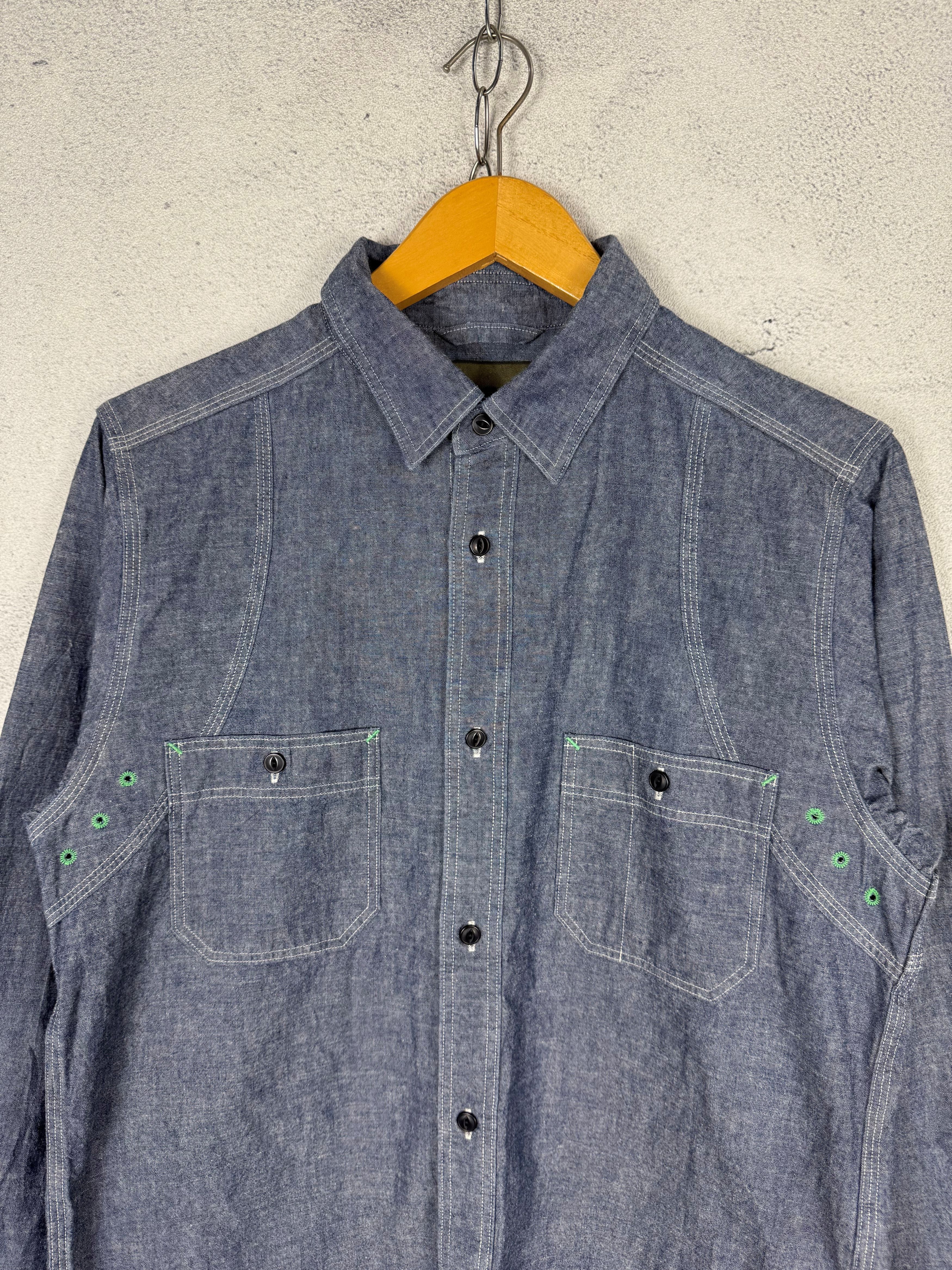 Nigel Cabourn Nigel Cabourn Chambray Work Shirt Size US S / EU 44-46 / 1 - 4 Thumbnail