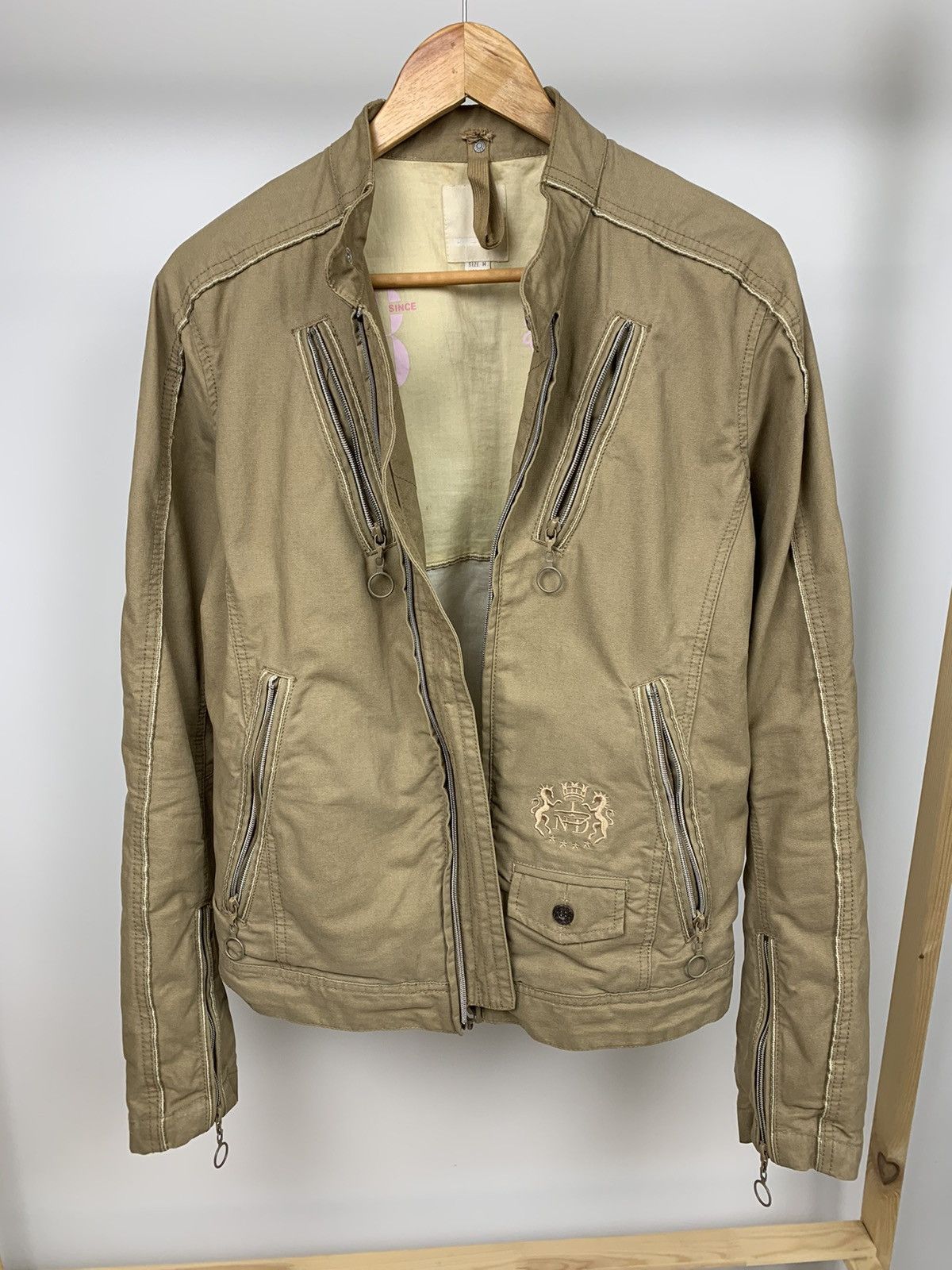 Designer × Diesel × Vintage Vintage Diesel Patchwork Racing Denim Jacket Size M / US 6-8 / IT 42-44 - 1 Thumbnail