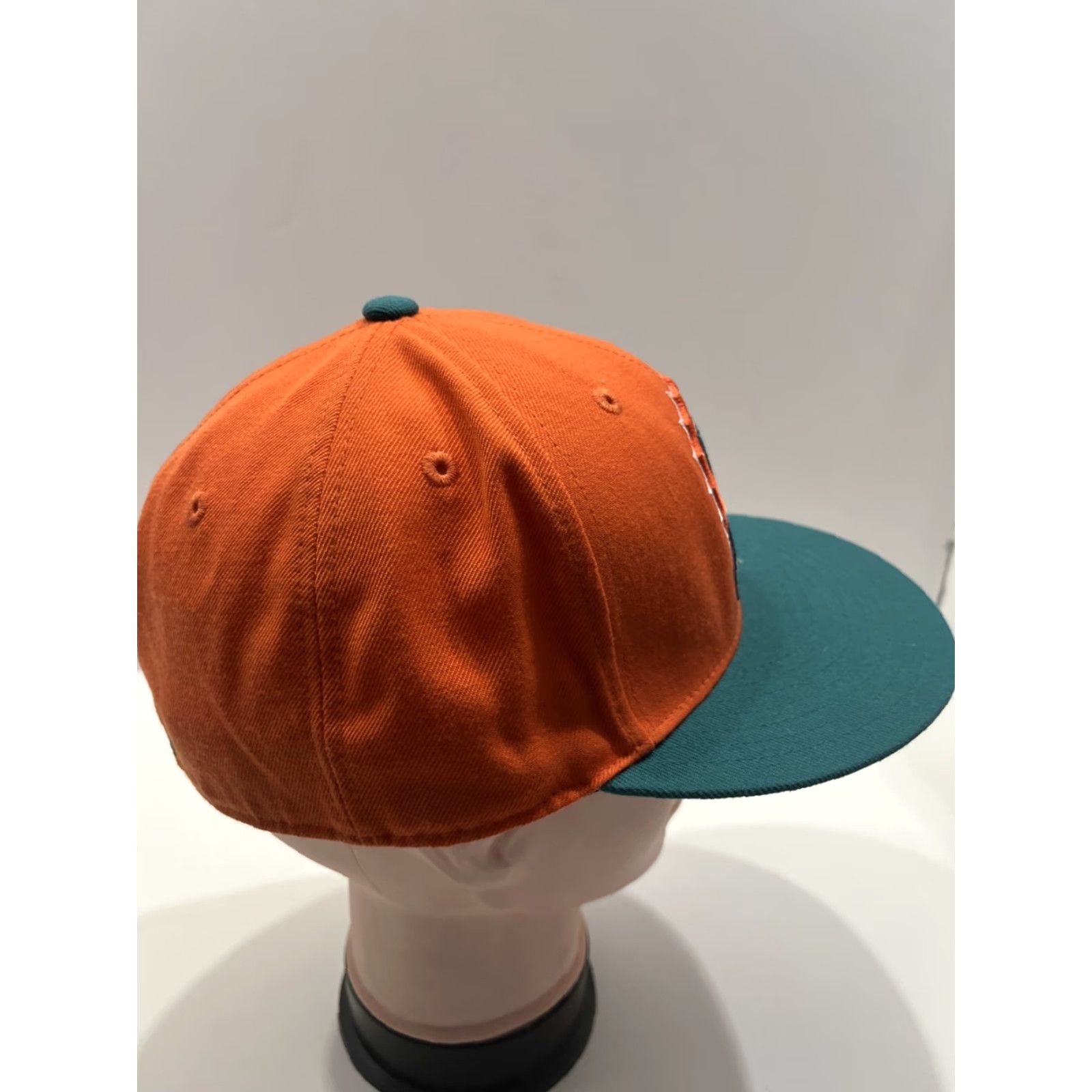Mitchell & Ness VINTAGE Hat Miami Dolphins Cap Mitchell & Ness Sz 7 3/8 Fitted Wool Football Logo Size ONE SIZE - 4 Thumbnail