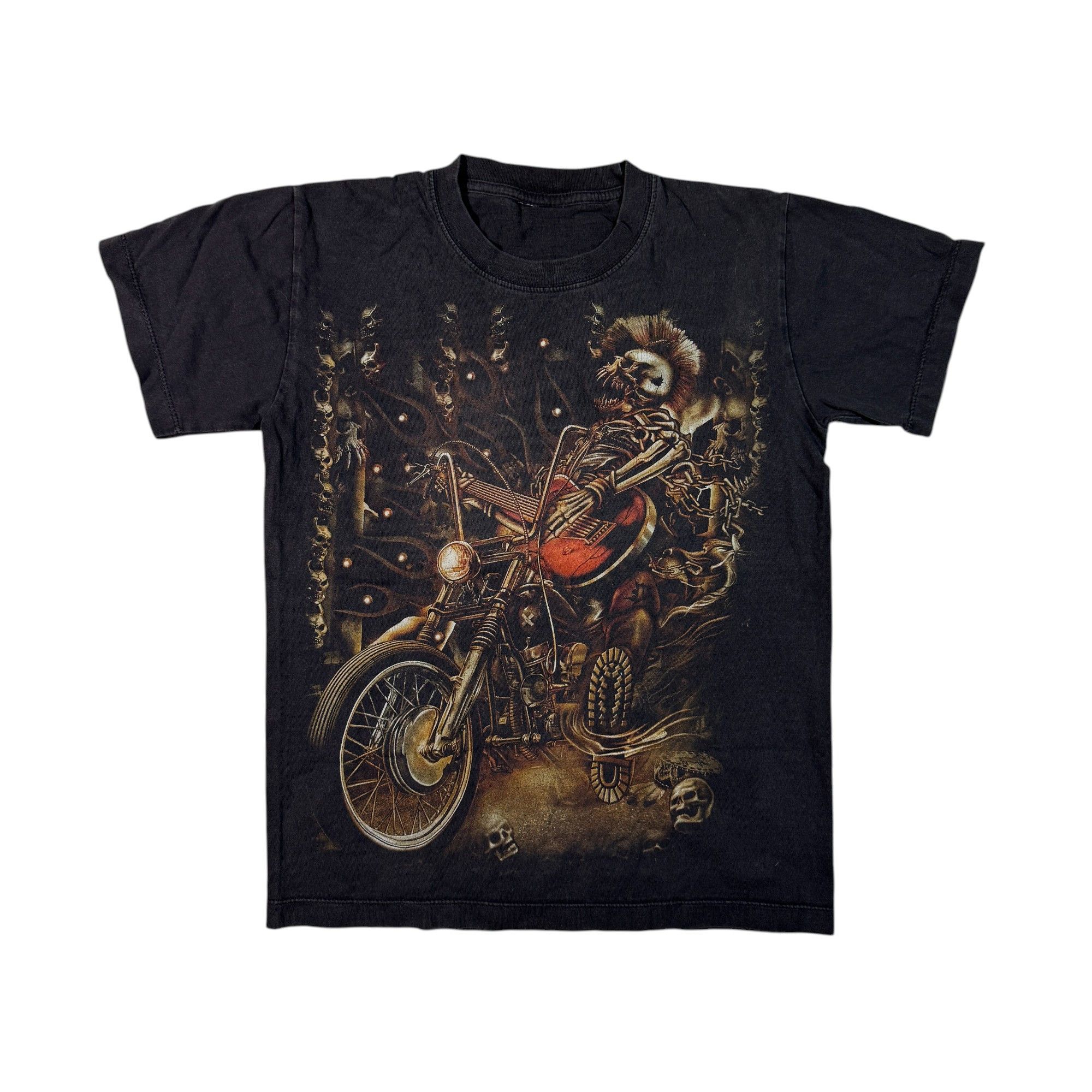Other Vintage Ghost Rider T-shirt Grim Reaper Biker Black Tee S Size US S / EU 44-46 / 1 - 1 Thumbnail