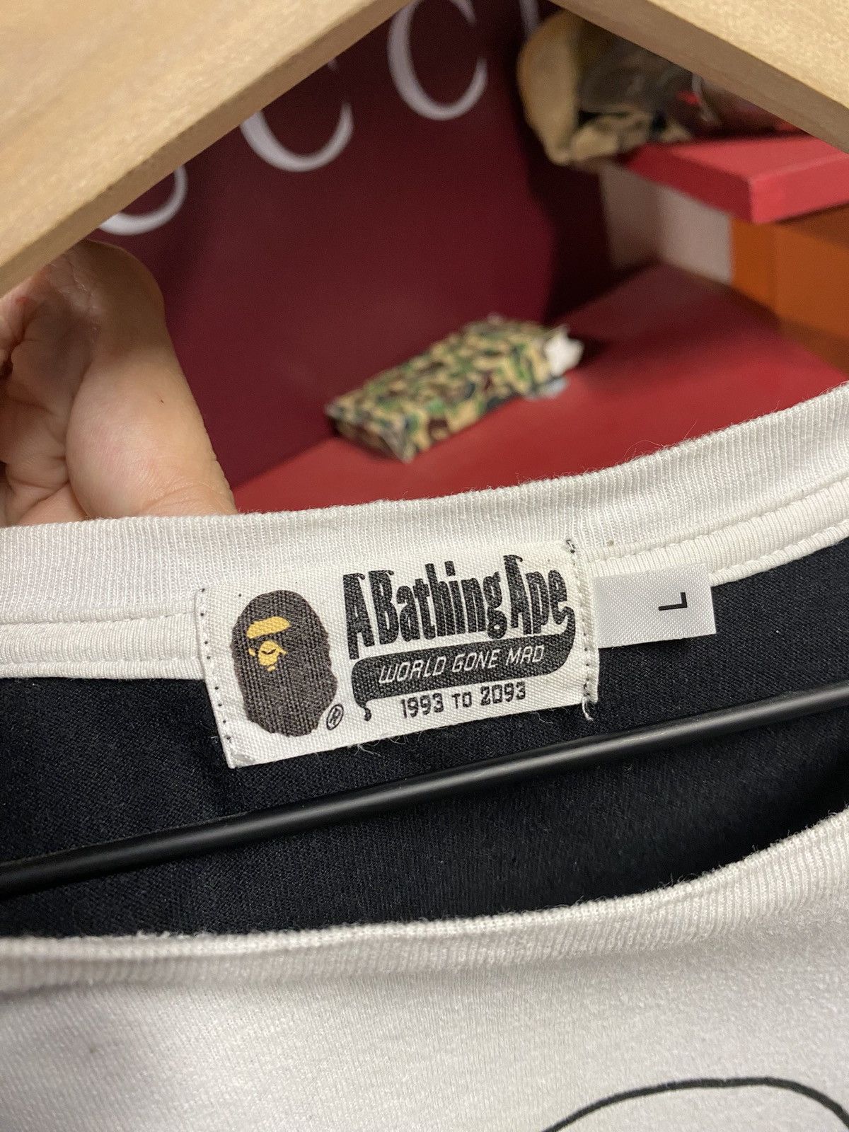 Bape A Bathing Ape Black White Bape Head Tee Shirt Medium Size US M / EU 48-50 / 2 - 3 Thumbnail