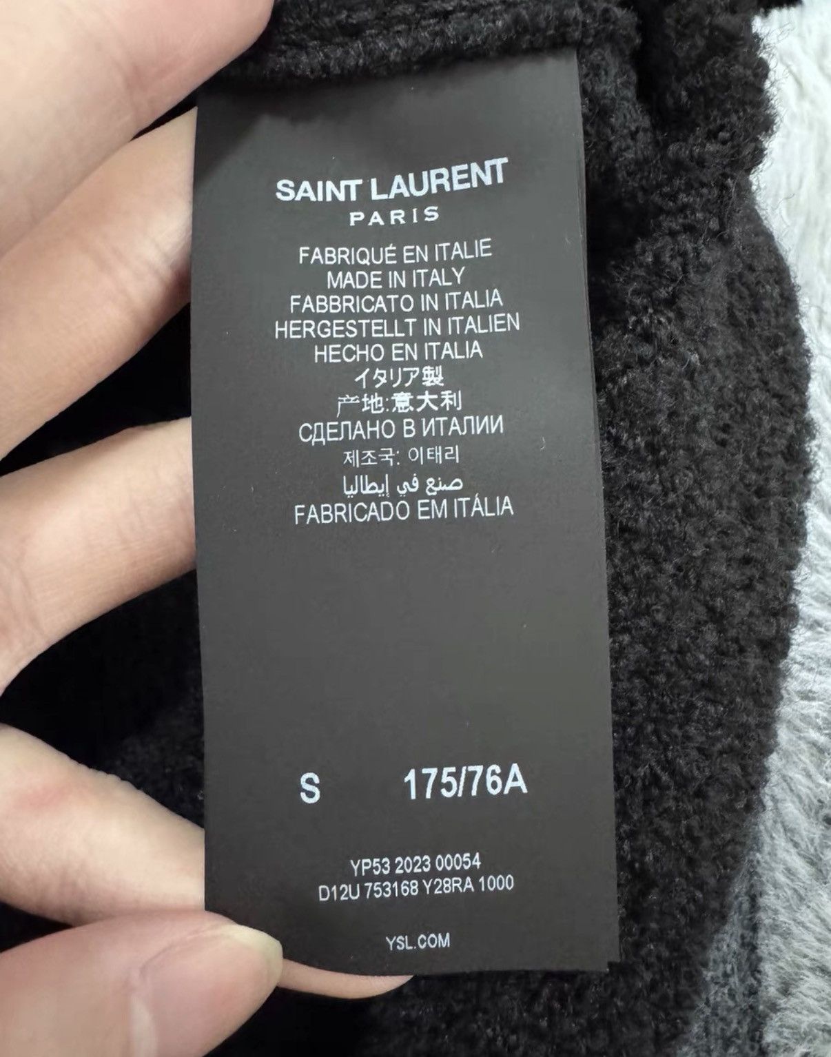 Saint Laurent Paris Saint Laurent (SLP) 23FW Plush "Black Knight" Jacket Size US S / EU 44-46 / 1 - 5 Thumbnail