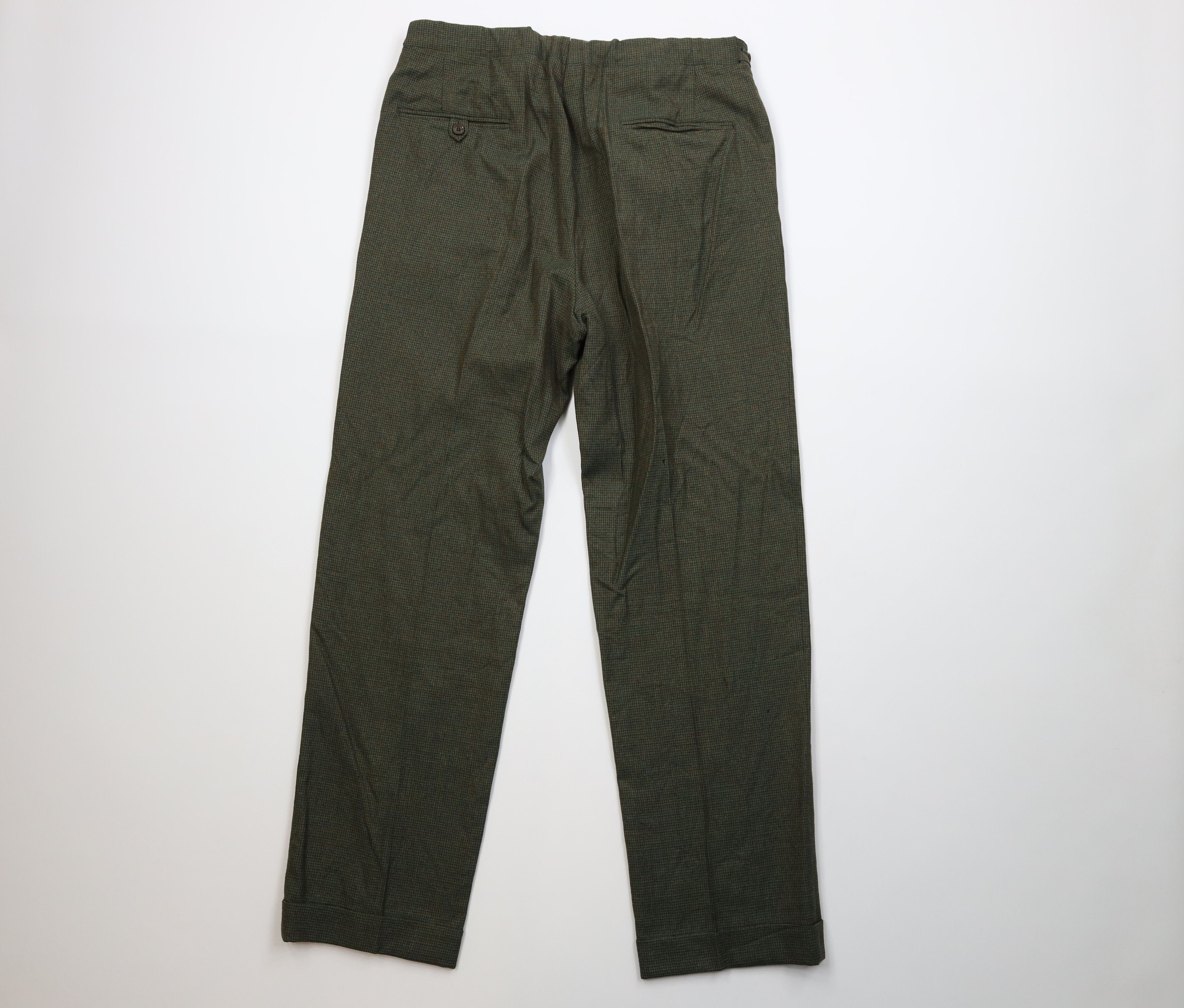 Vintage Vintage 50s Streetwear Wool Knit Chino Pants Houndstooth USA Size US 34 / EU 50 - 10 Thumbnail
