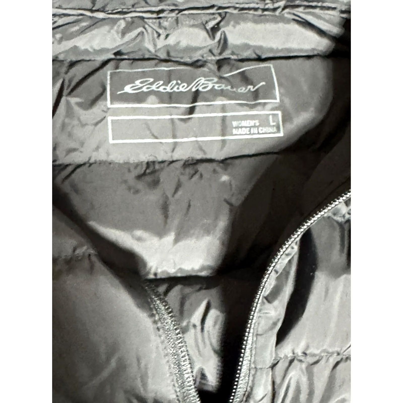 Eddie Bauer Eddie Bauer EB650 Packable Down Puffer Jacket Woman L Black Light Weight FullZip NL Nylon Shell Size L / US 10 / IT 46 - 5 Thumbnail