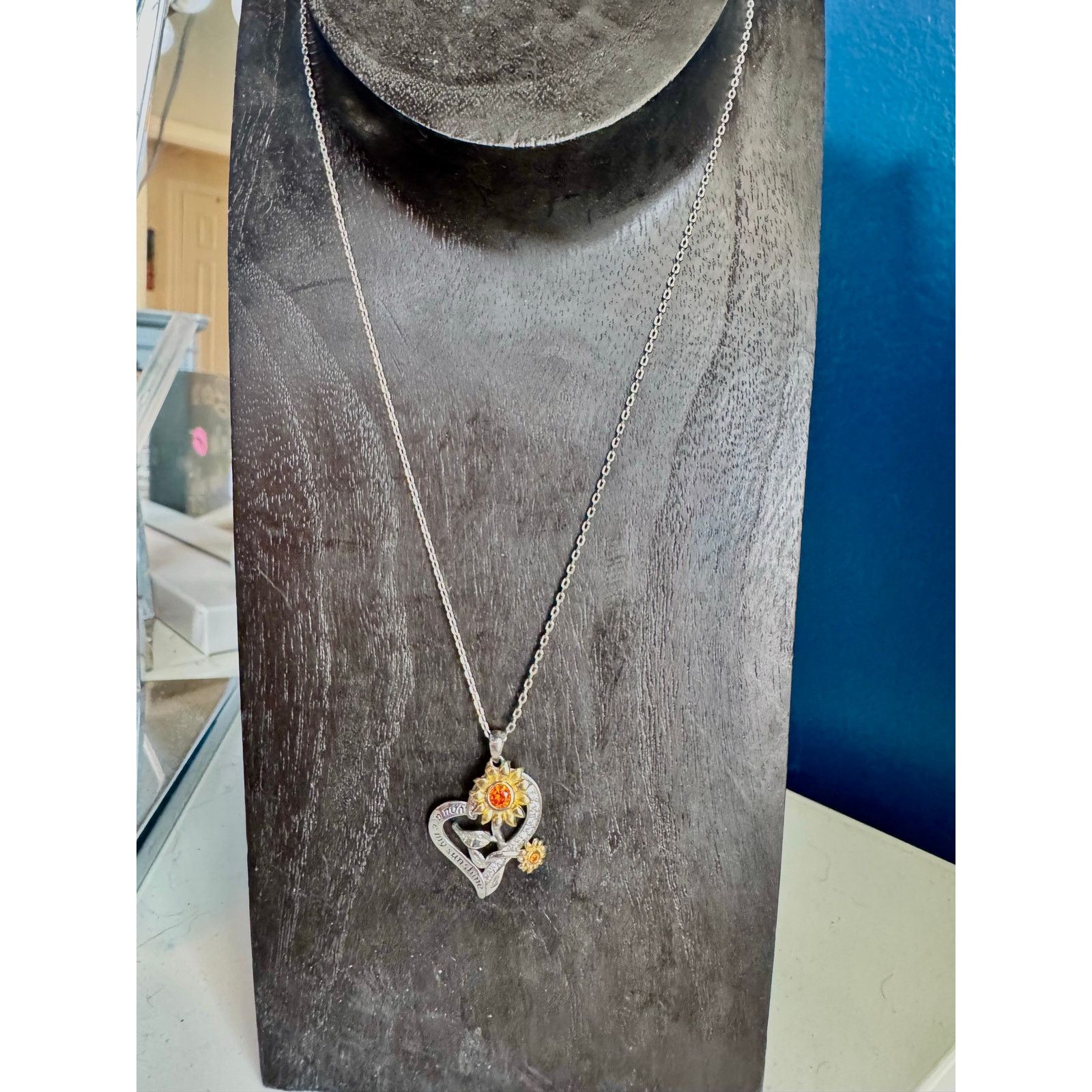 Homemade 🌞 “You Are My Sunshine” Sterling Silver Necklace – 925 – Size ONE SIZE - 2 Thumbnail