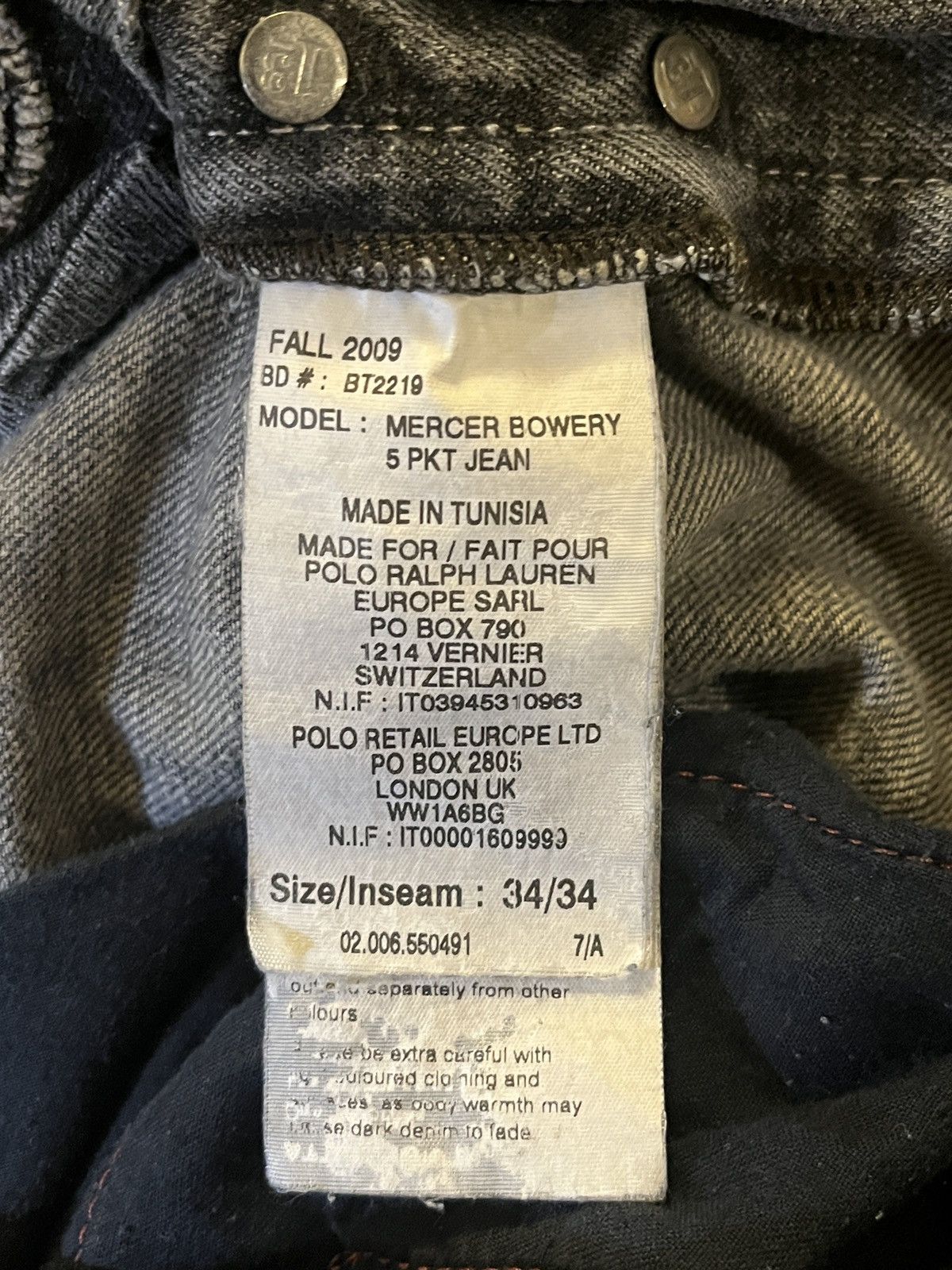Ralph Lauren FOR COLLECTORS.Ralph Lauren Jeans From 2009 Fall Collection Size US 34 / EU 50 - 10 Thumbnail