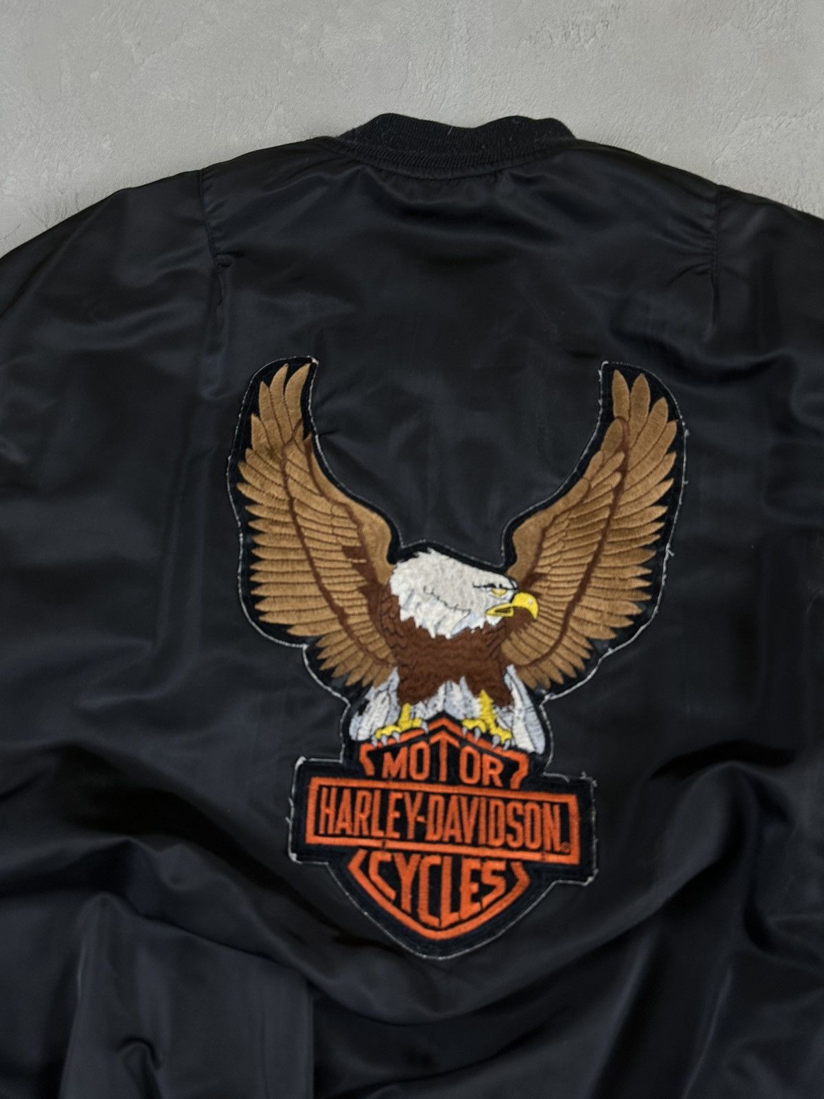 Avirex Vintage Avirex Harley Davidson MA1 Military Bomber Jacket Size US XL / EU 56 / 4 - 16 Thumbnail