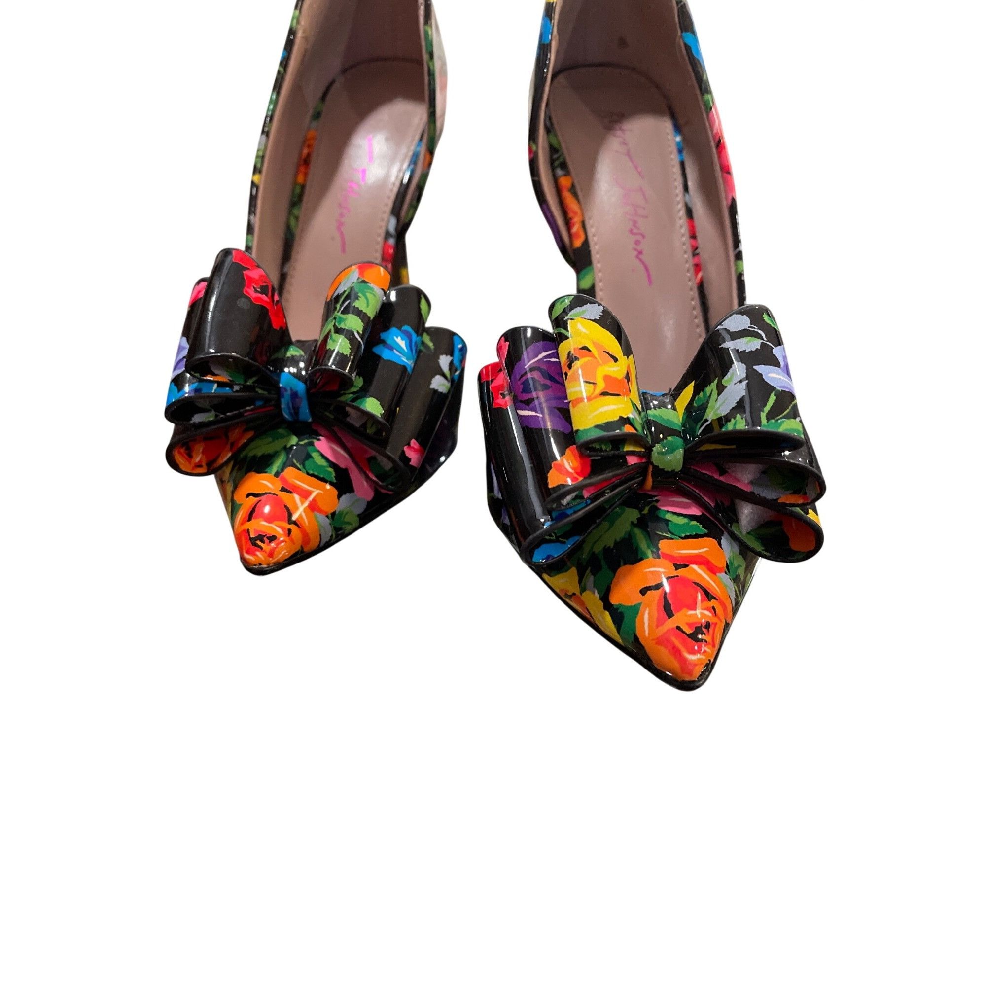 Betsey Johnson Betsey Johnson wms floral faux leather stilleto heels shoes Size US 6.5 / IT 36.5 - 12 Thumbnail