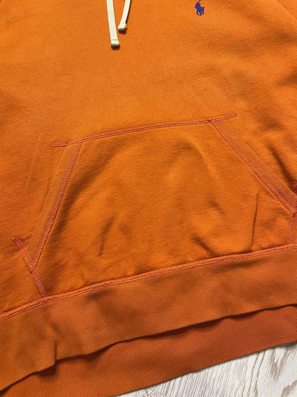 Polo Ralph Lauren × Vintage Vintage Y2K Polo Ralph Lauren Orange hoodie size M Size US M / EU 48-50 / 2 - 7 Thumbnail