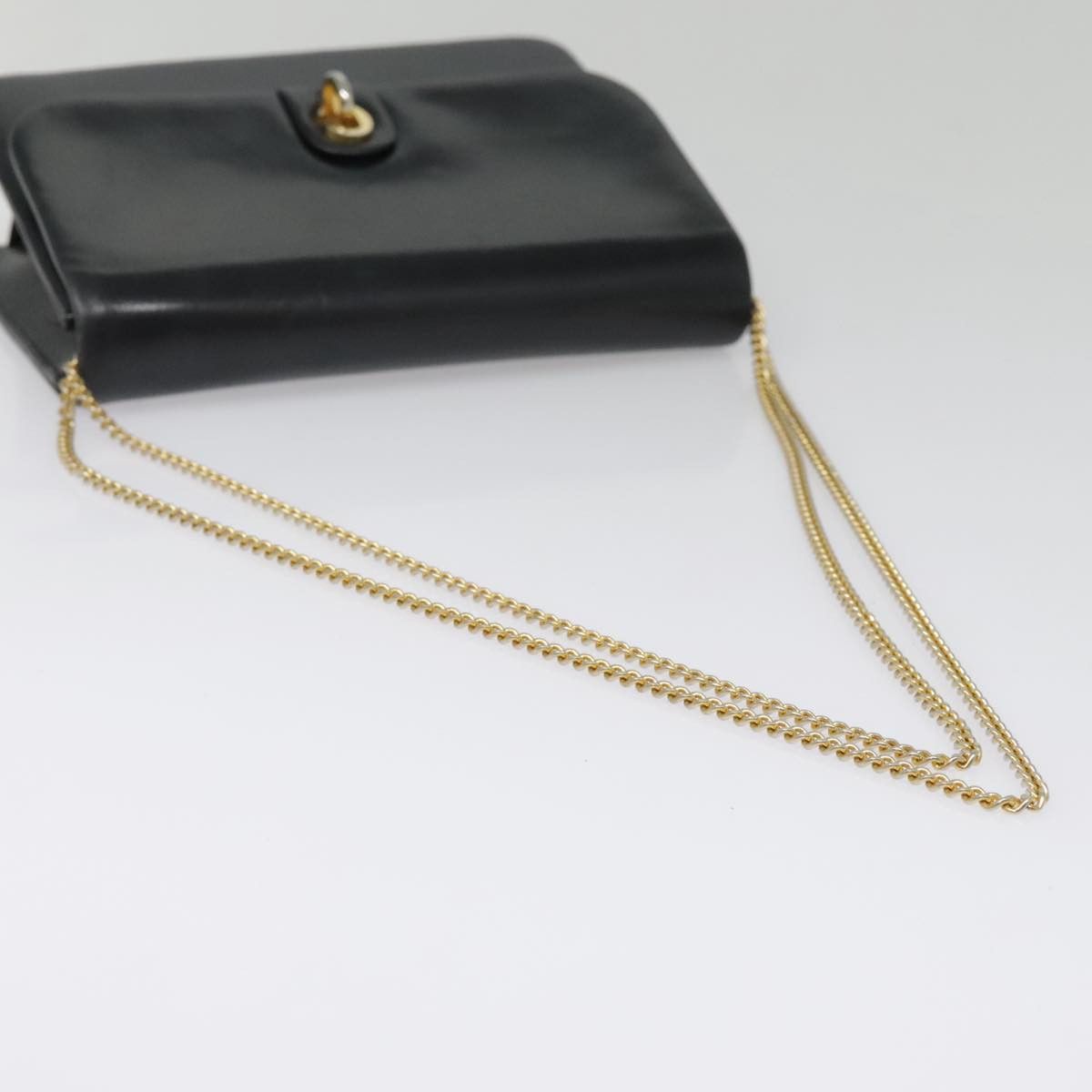 Dior DIOR Chain Shoulder Bag Leather Black Gold Size ONE SIZE - 7 Thumbnail