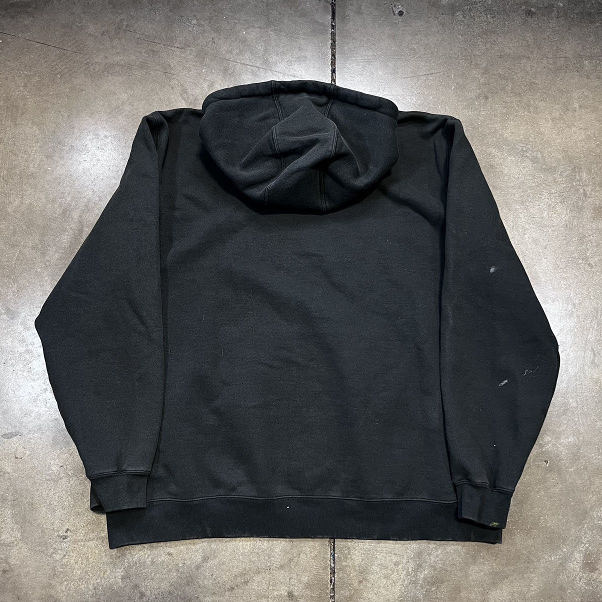 Carhartt × Vintage Vintage Y2K Carhartt Sweatshirt Hoodie Faded Black Oversized Size US XXL / EU 58 / 5 - 8 Thumbnail