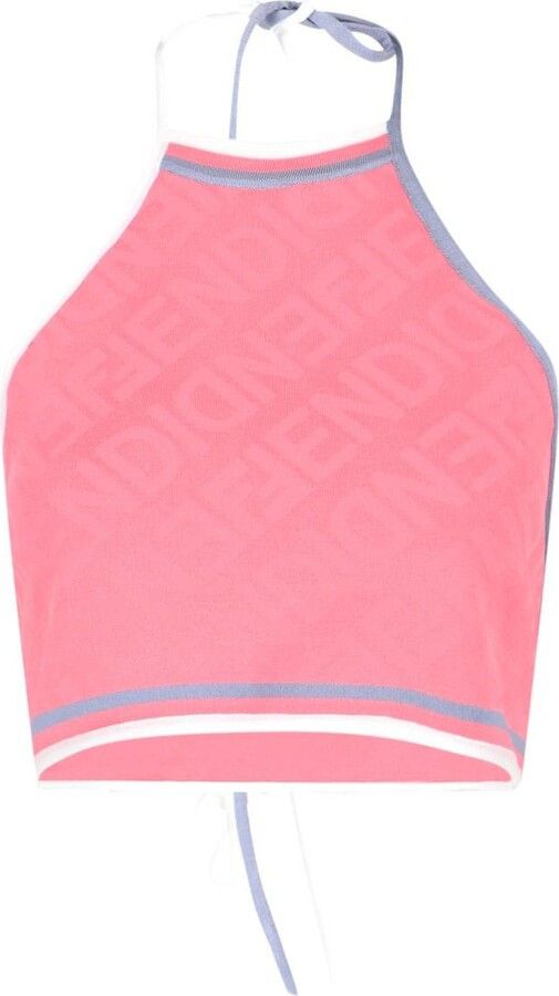 Fendi o1loc1c0824 Pullover Crop Tops in Pink Size XL / US 12-14 / IT 48-50 - 1 Thumbnail