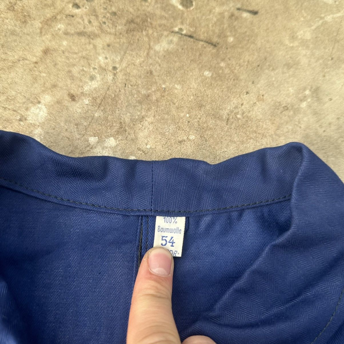 Other Vintage French work chore jacket Size US L / EU 52-54 / 3 - 7 Thumbnail