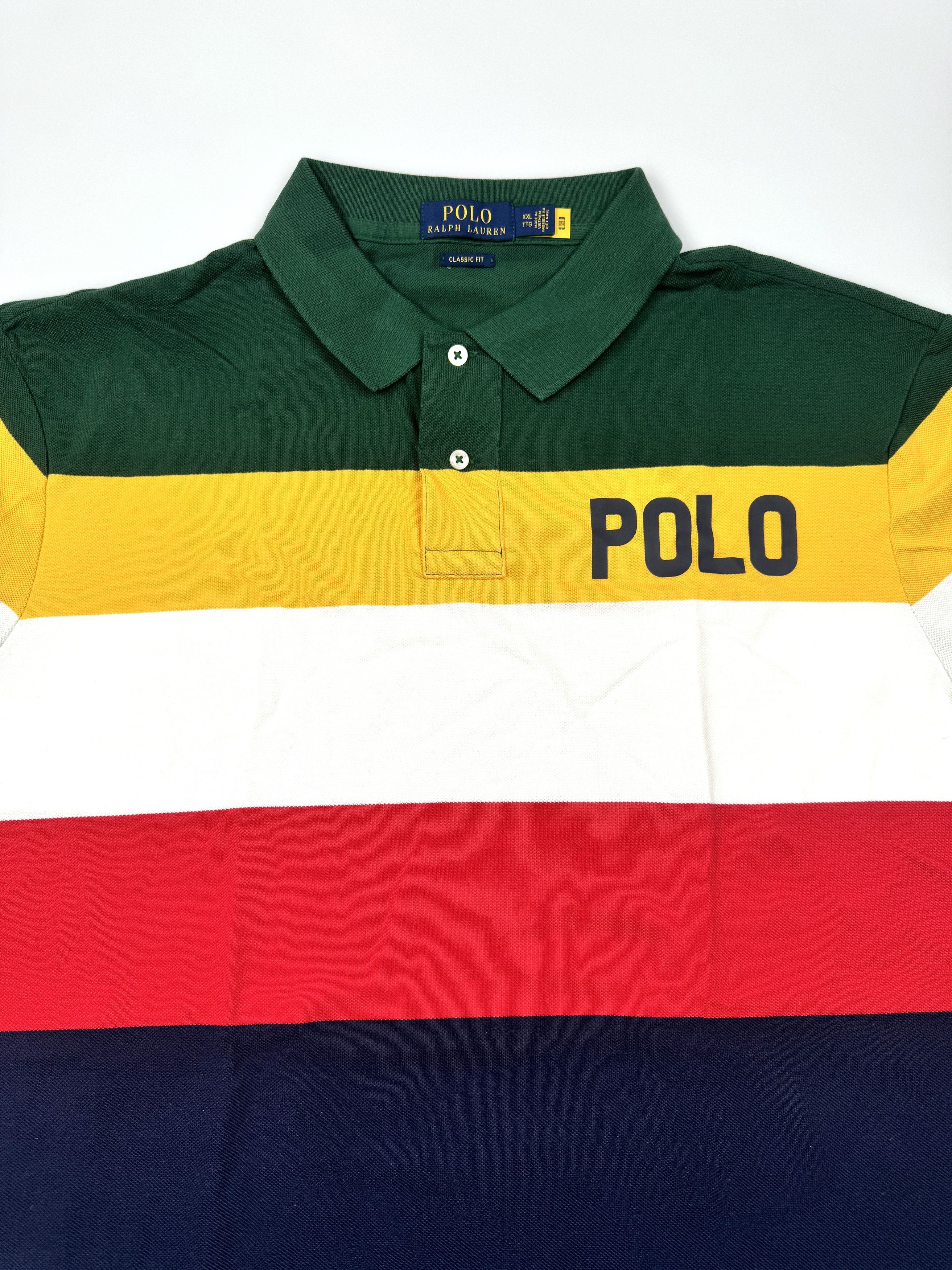 Polo Ralph Lauren NWT POLO RALPH LAUREN COLOR-BLOCKED LOGO MESH POLO SHIRT Size US XXL / EU 58 / 5 - 6 Thumbnail