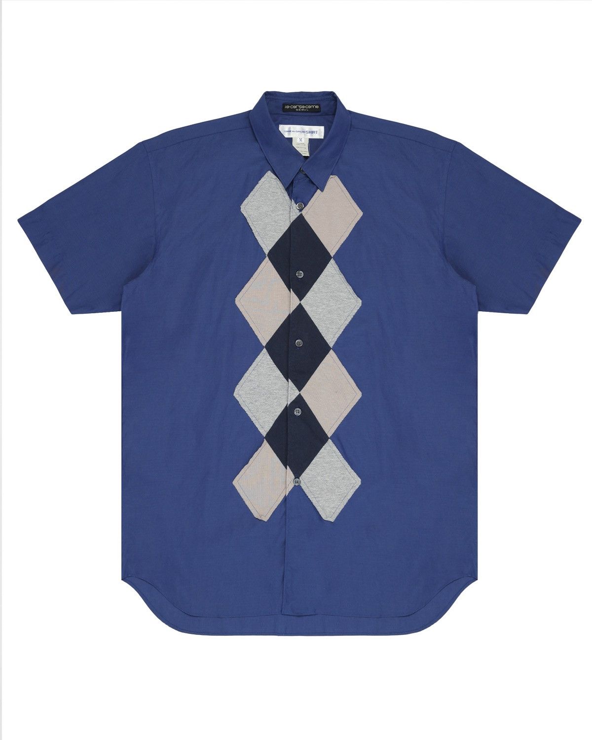 Comme des Garcons Homme Plus Comme des Garçons SHIRT Vertical Argyle Panel Shirt Size US M / EU 48-50 / 2 - 1 Thumbnail