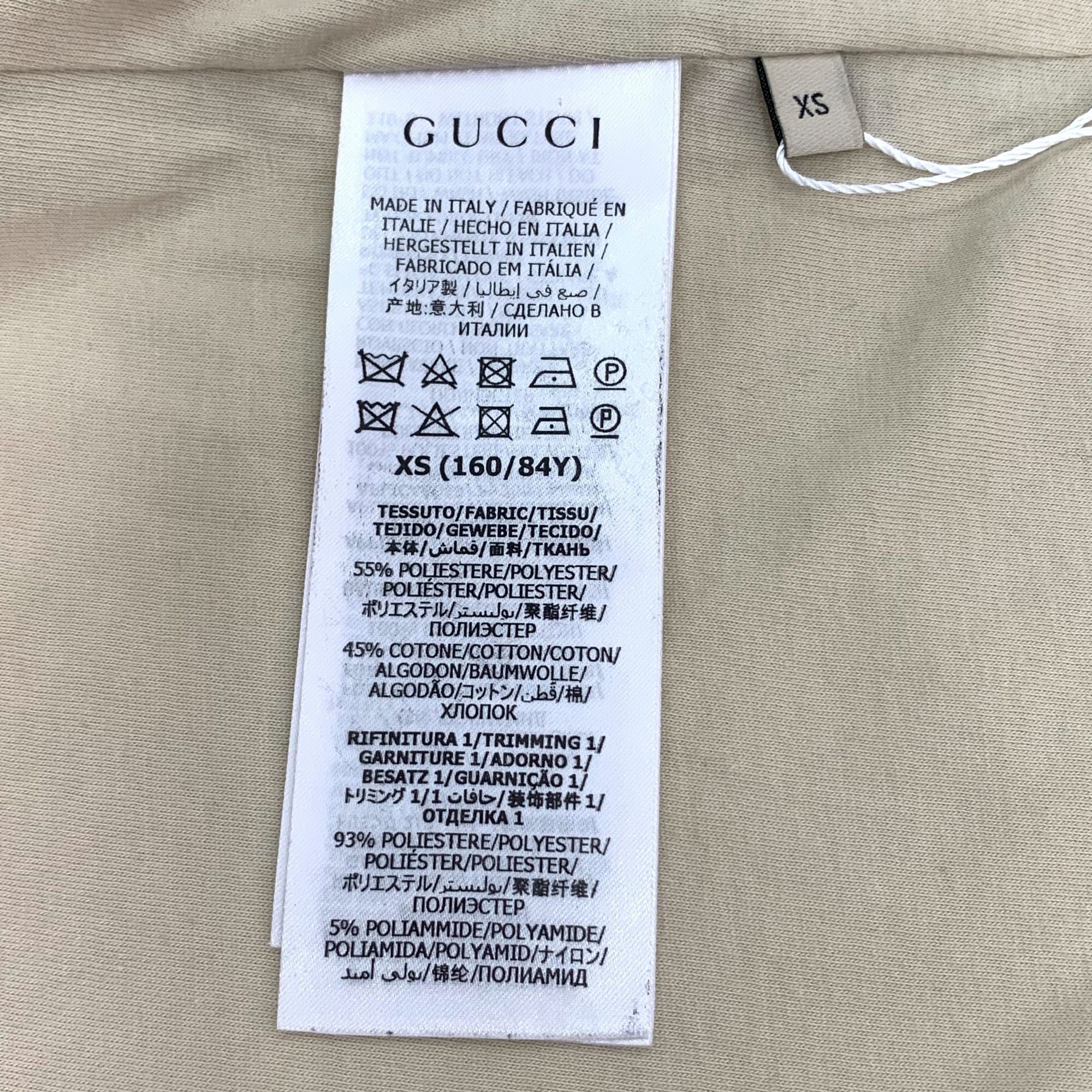 Gucci Gucci Beige & Burgundy GG Monogram Track Jacket With Striped Size XS / US 0-2 / IT 36-38 - 5 Thumbnail
