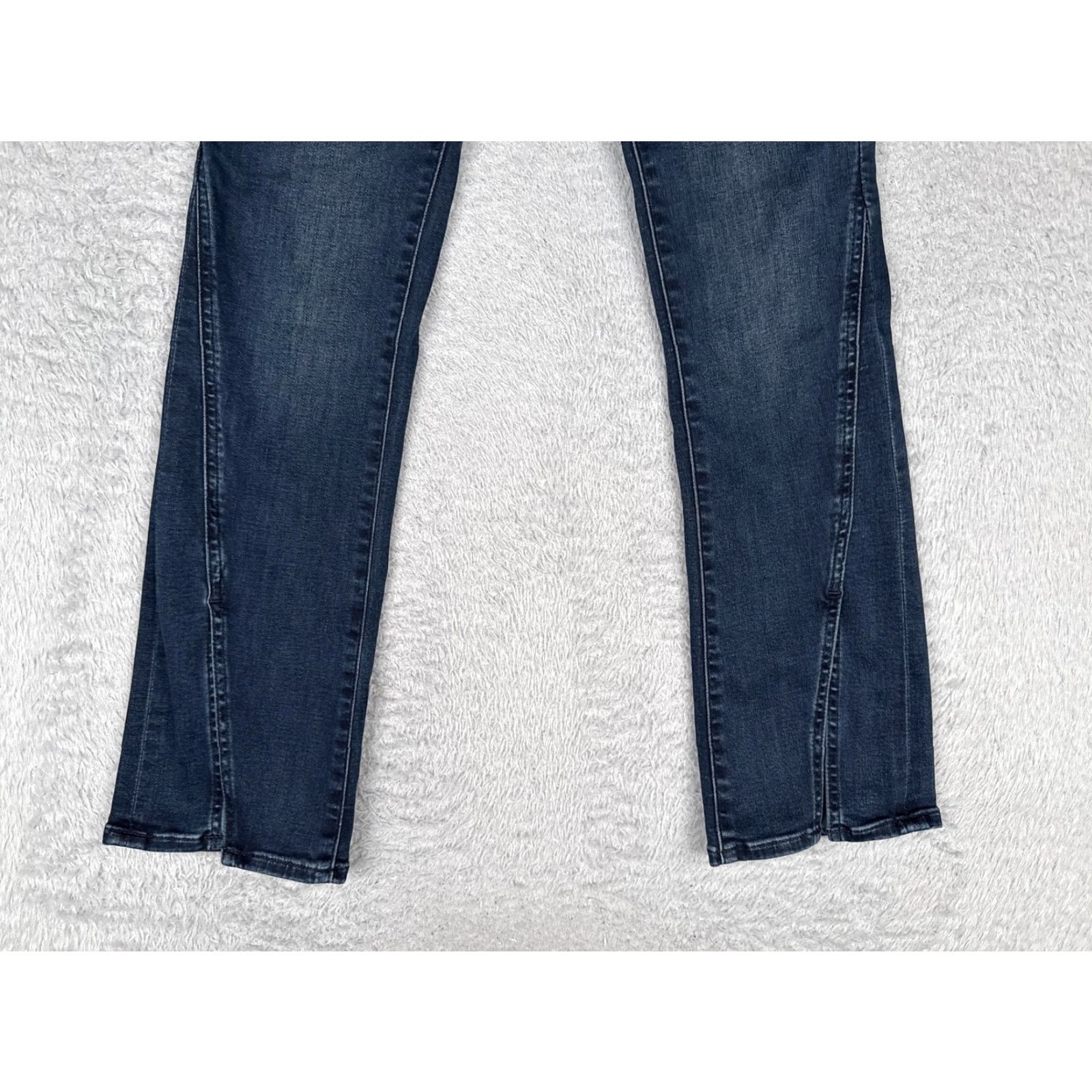 Express Express Jeans Womens Bootcut Denim 8S Mid Rise Dark Blue 28x29 City 5-Pocket Mens? No, Womens. Size 30" / US 8 / IT 44 - 2 Thumbnail