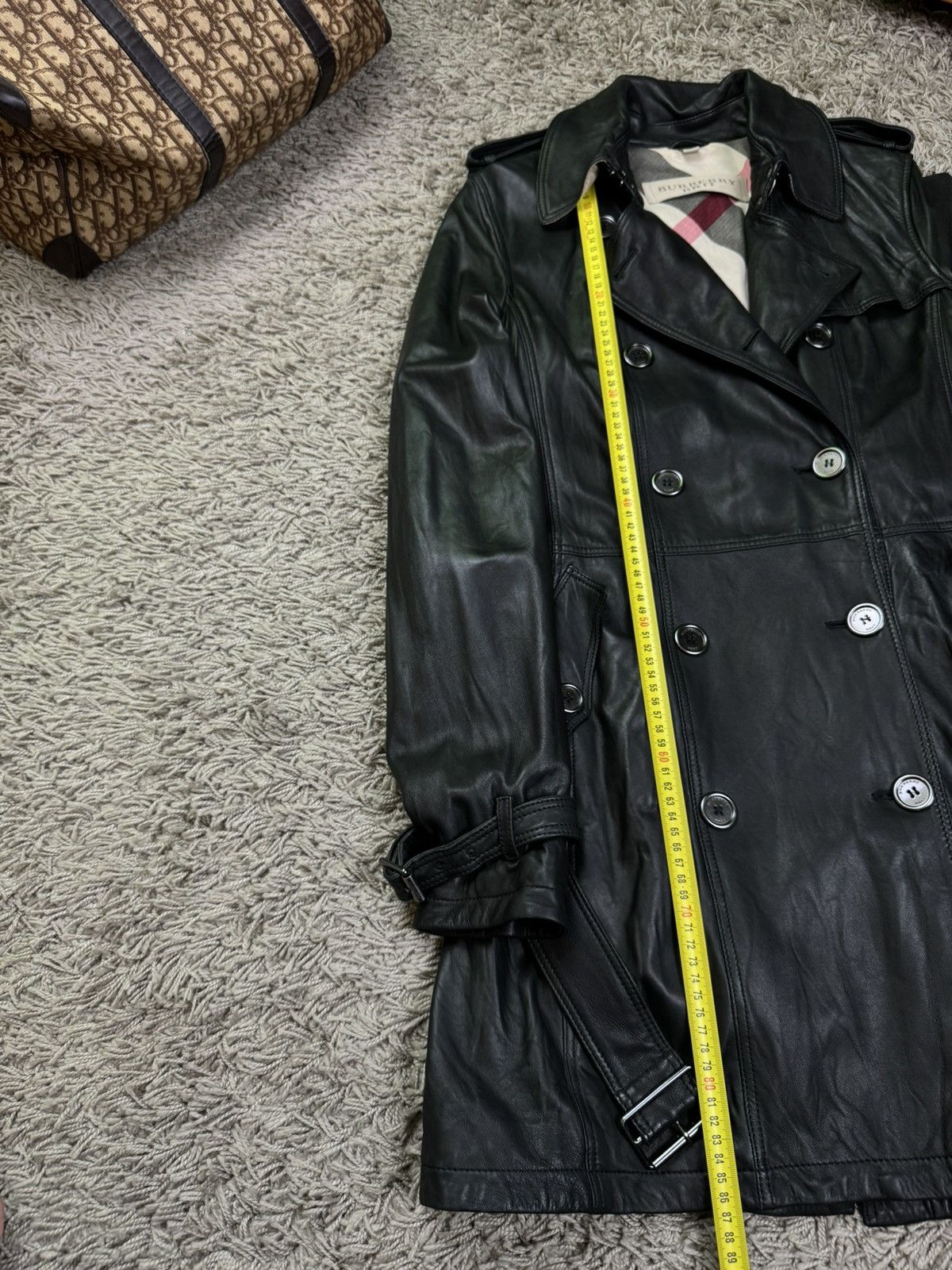 Burberry Leather trench coat Burberry original luxury streetwear item Size S / US 4 / IT 40 - 8 Thumbnail