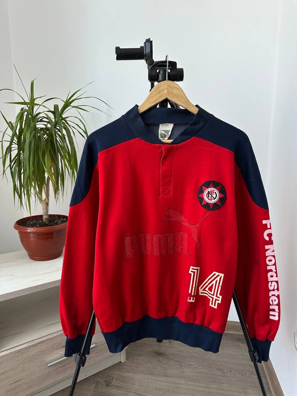 Japanese Brand × Vintage Vintage Football Soccer Jersey Puma 90s Red Sweatshirt Size US M / EU 48-50 / 2 - 4 Thumbnail