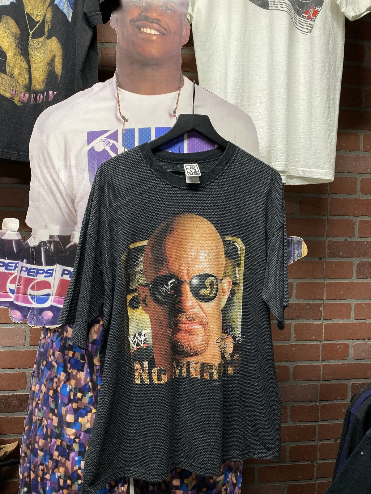 Vintage Vintage 90’s Stone Cold Steve Austin WWF Tee Shirt 2XL Size US XXL / EU 58 / 5 - 1 Thumbnail