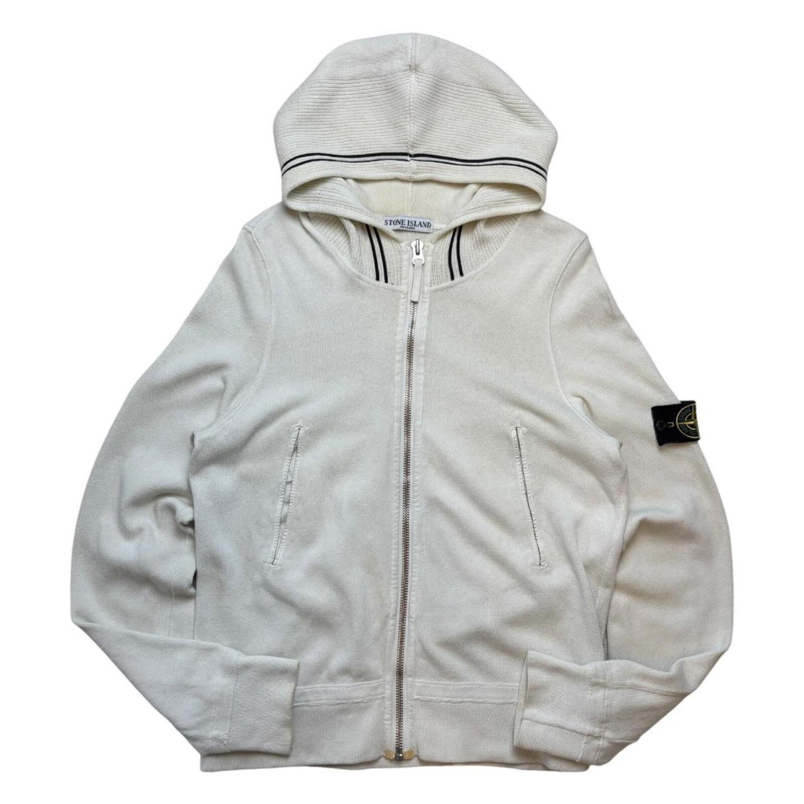 Stone Island 00’s Stone Island Knit Hoodie (L) Size US L / EU 52-54 / 3 - 1 Thumbnail