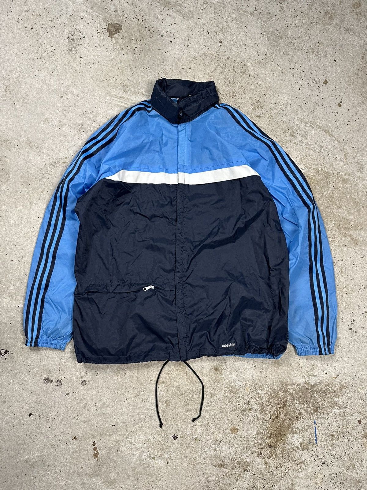 Adidas Vintage 80s Adidas Ventex Nylon Track Jacket Full Zip Size US M / EU 48-50 / 2 - 1 Thumbnail