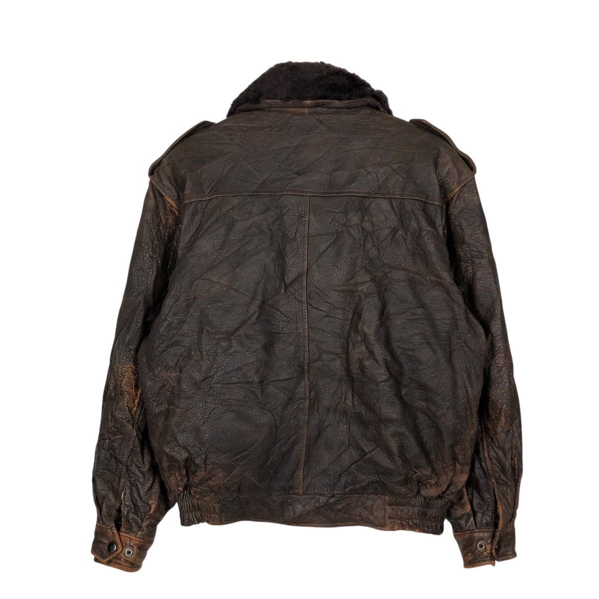 Japanese Brand 📌Vintage Riot Leather Jacket Blanket Atsukawa Issey Miyake Size US M / EU 48-50 / 2 - 10 Thumbnail