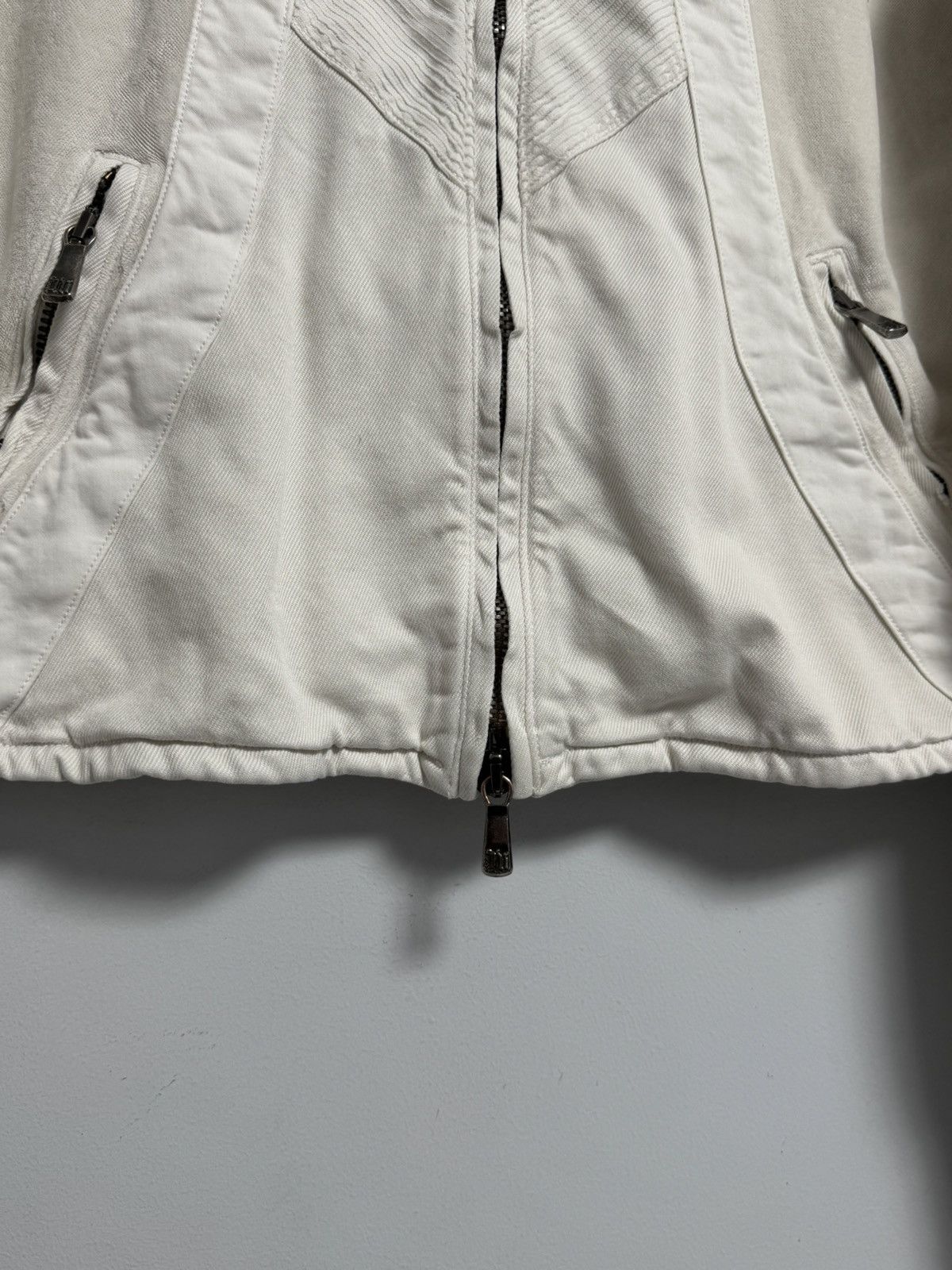 Versace Versace White Jacket Full Zip Designer Women’s Short Coat Size L / US 10 / IT 46 - 4 Thumbnail