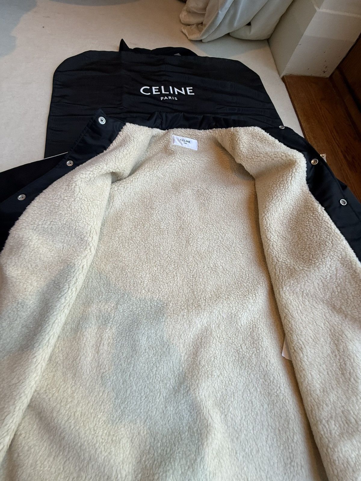 Celine $2.5k Celine coaches jacket C logo shearling lined jacket 50 Size US L / EU 52-54 / 3 - 23 Thumbnail