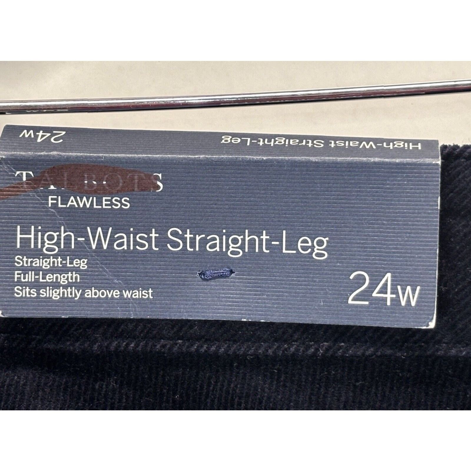 Talbots Talbots Navy Plus 24W High Waist Straight Leg Corduroy Pants Womens Sz 24W Corduroy Stretch Pockets Fall Winter Size 42" / US 20 - 7 Thumbnail