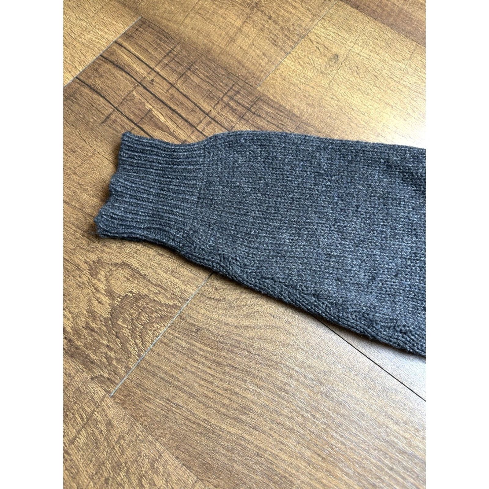 Lands' End VTG Lands' End Men's Charcoal Gray Wool Henley Sweater Popover USA Made M Size US M / EU 48-50 / 2 - 7 Thumbnail