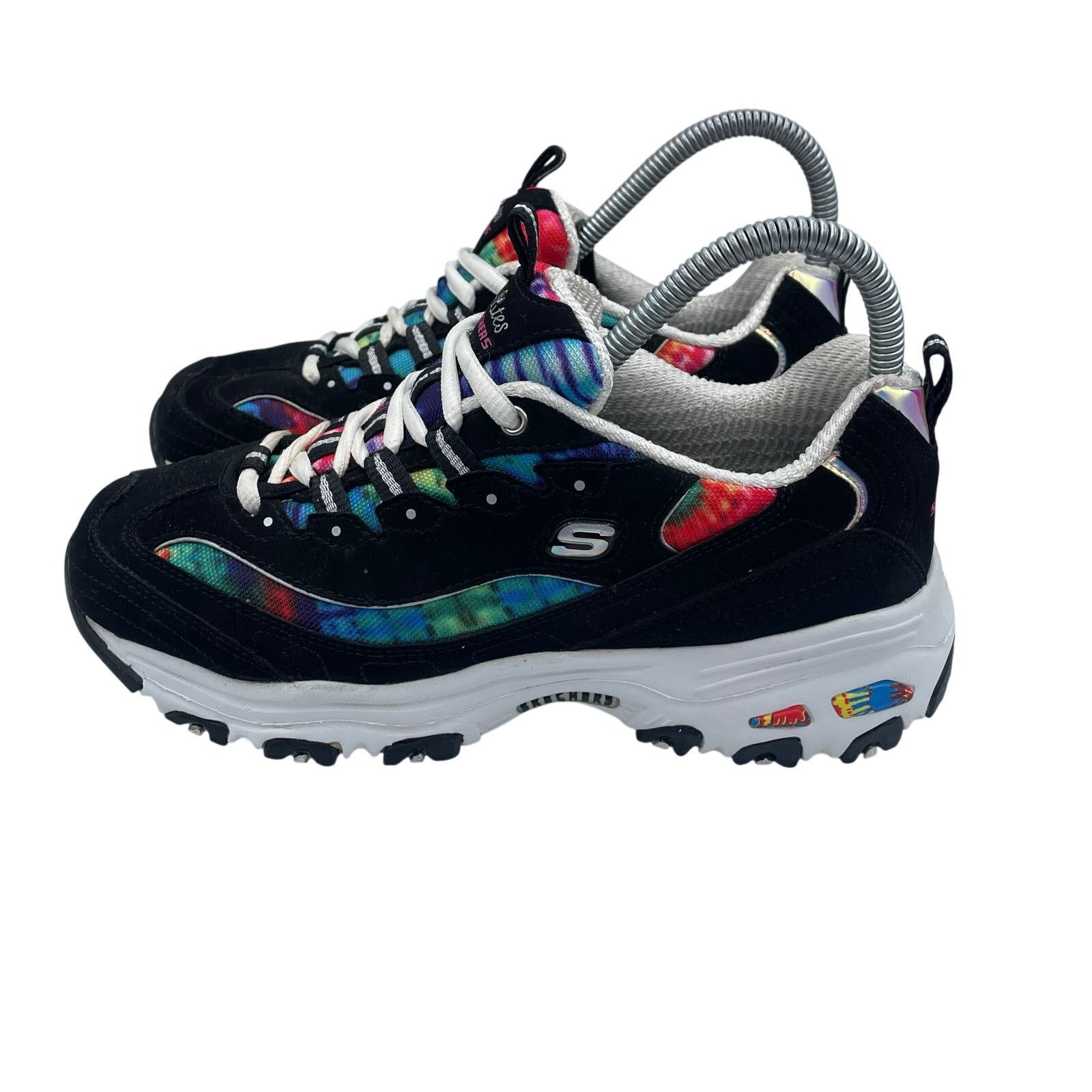 SKECHERS Skechers D’Lites Summer Fiesta Black Shoes Womens 7 Wide Size US 7 / IT 37 - 1 Thumbnail