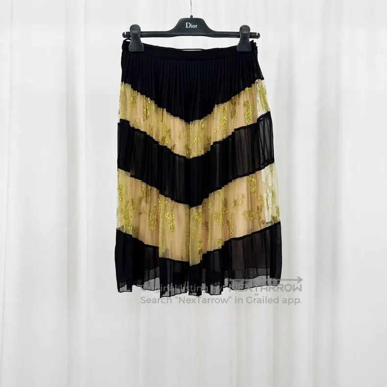 Gucci Gucci Double-layer colour-block striped tulle skirt Size 26" / US 2 / IT 38 - 1 Thumbnail