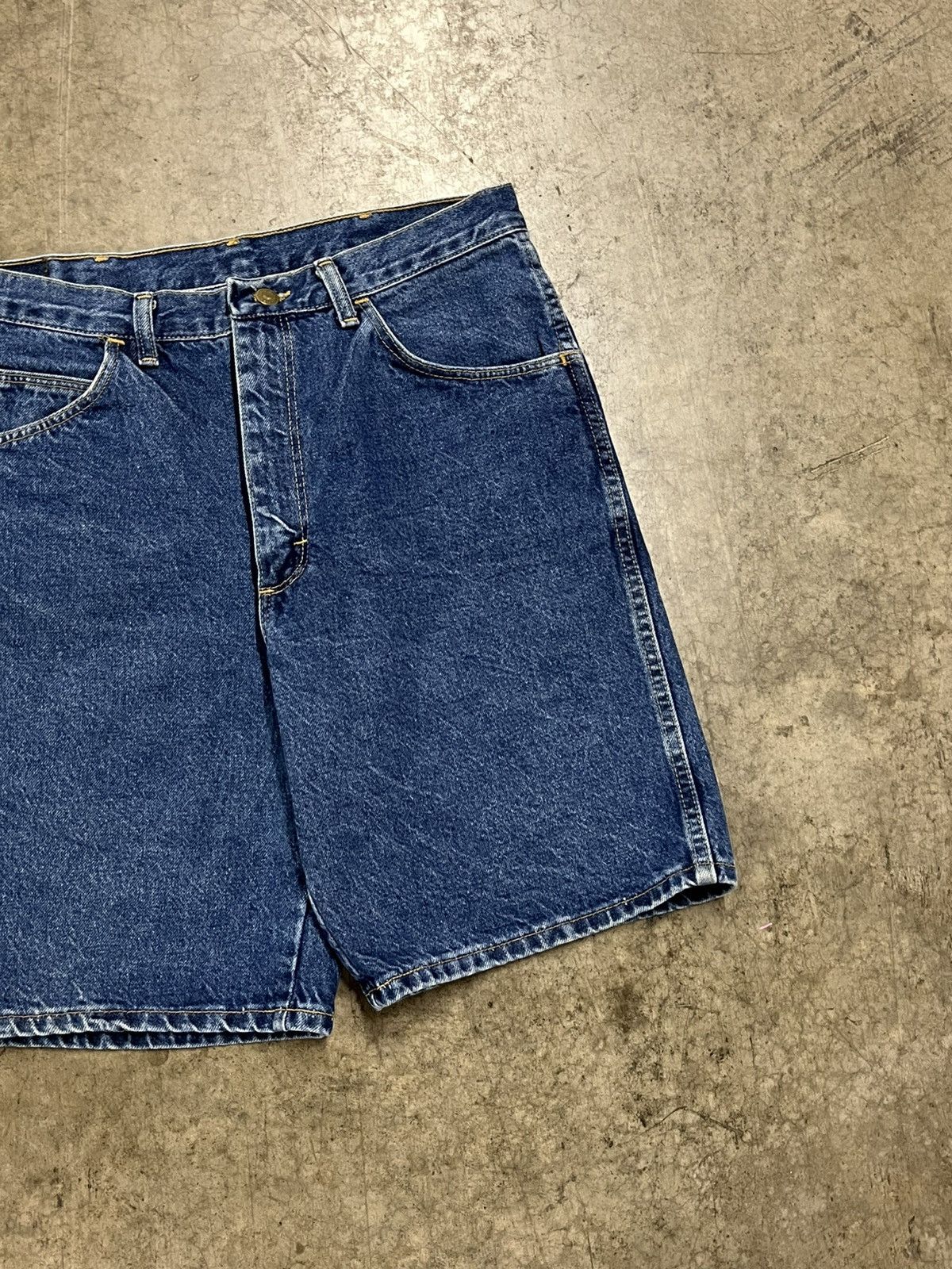 Vintage Jorts vintage wrangler baggy fit denim shorts summer hype Size US 32 / EU 48 - 3 Thumbnail