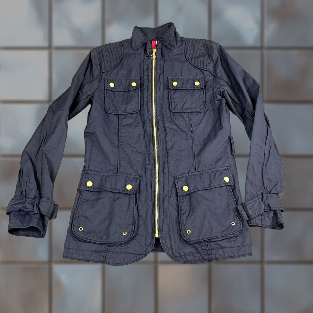 Ariat Ariat Field Jacket Womens Small Navy Equestrian Gold Zip Country 4 Pocket Size S / US 4 / IT 40 - 1 Thumbnail