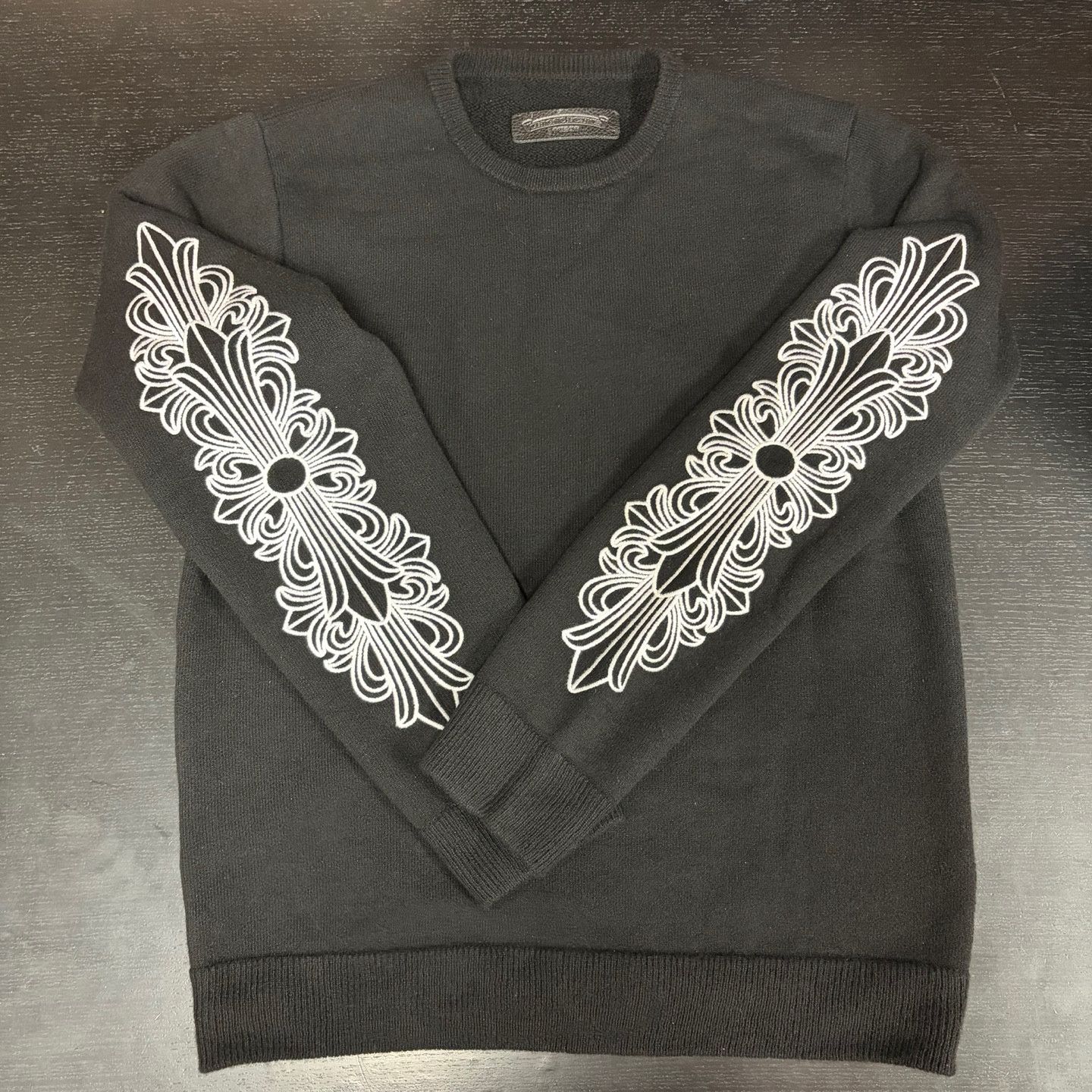 Chrome Hearts Life Sentence Floral Embroidery Cashmere Sweater Size US M / EU 48-50 / 2 - 5 Thumbnail