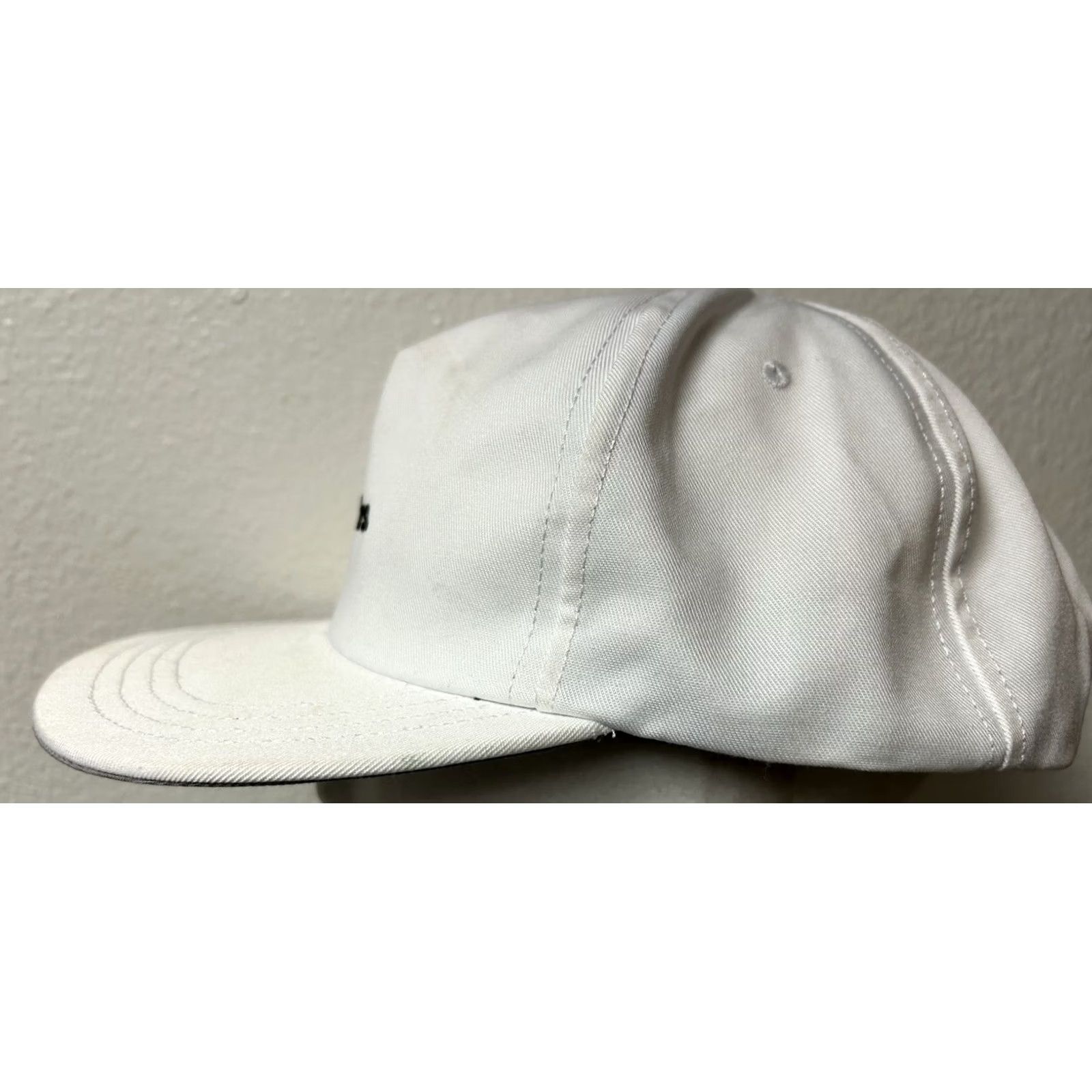 Vintage Afterhrs. Snapback Hat Embroidered White Men's One Size White Lightweight Breathable Adjustable Casual Workwear Travel USA Sports Hat Size ONE SIZE - 4 Thumbnail