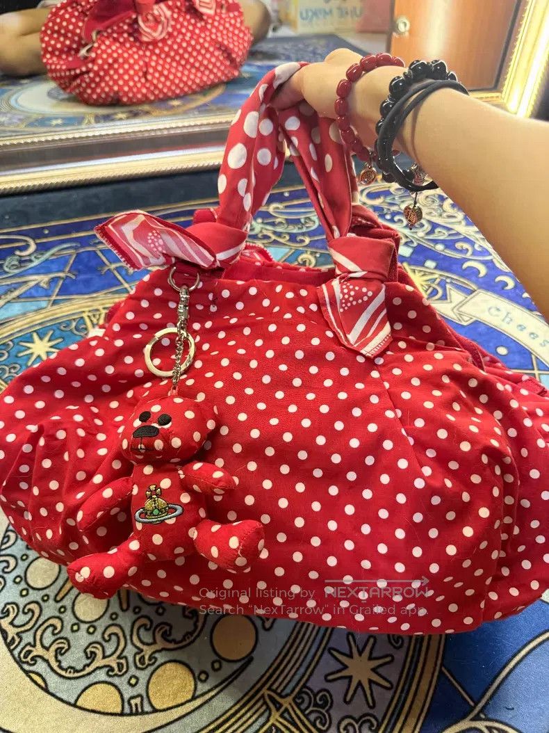 Vivienne Westwood Vivienne Westwood size os Red Polka Dot Vintage Bear Handba Size ONE SIZE - 1 Thumbnail