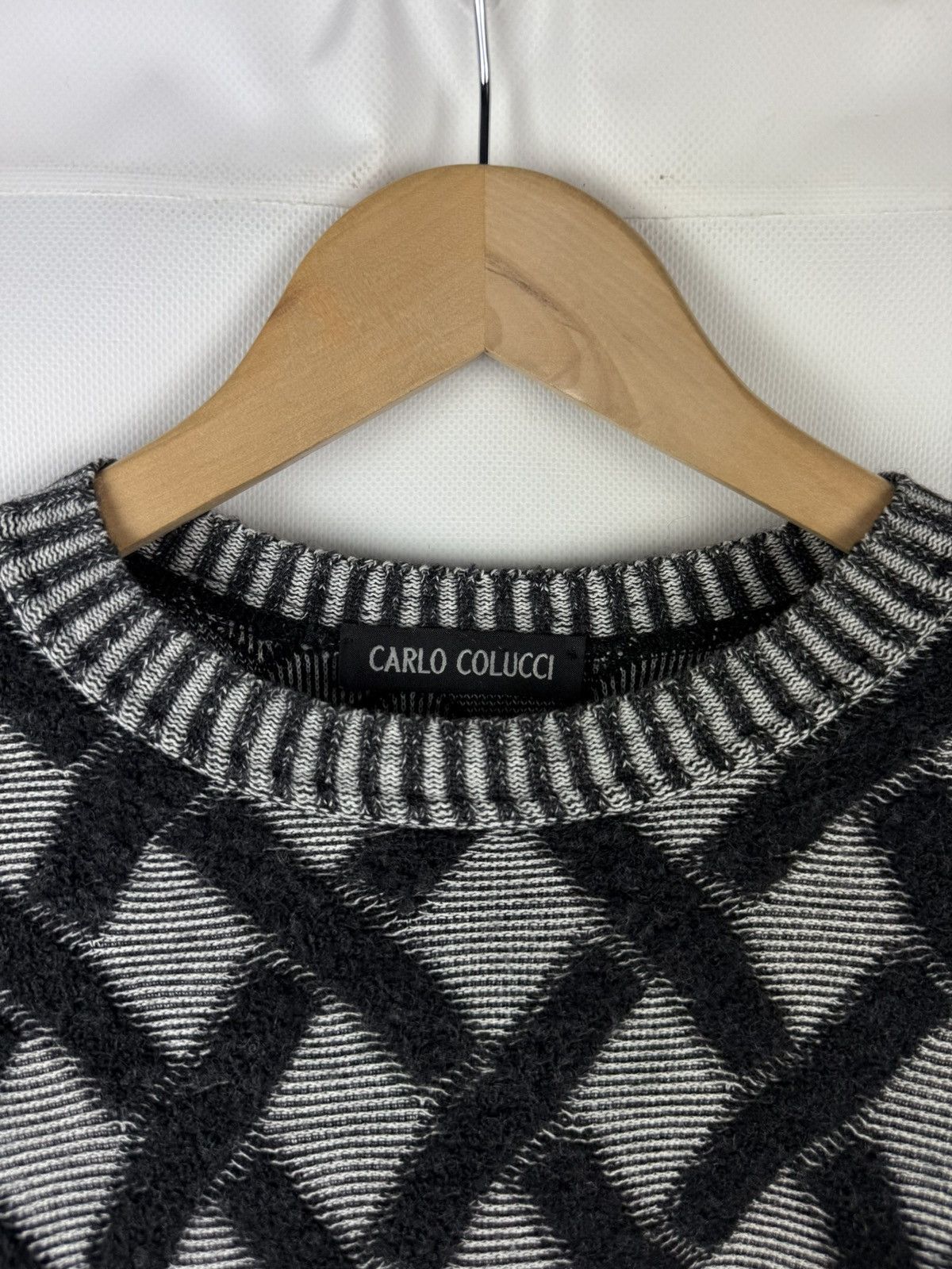 Carlo Colucci Carlo Colucci Cotton Wool Knitted Crewneck Sweater Pullover Size US XL / EU 56 / 4 - 8 Thumbnail