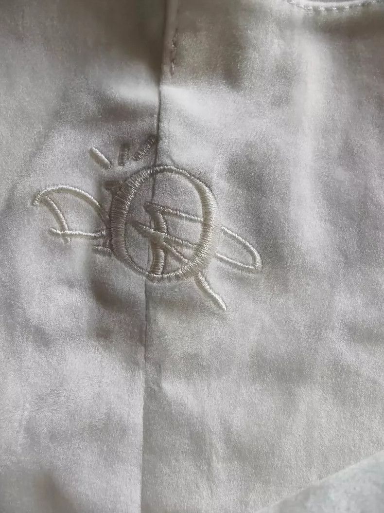 Dior Dior dior white embroidered denim pants-2507 Size US 32 / EU 48 - 3 Thumbnail