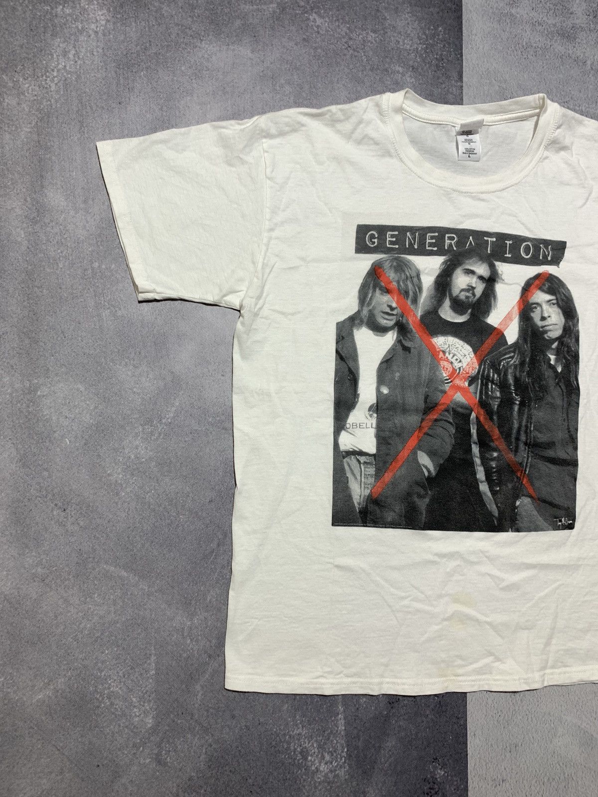 Band Tees × Vintage Vintage Y2K Nirvana trio band tee big logo style size L Size US L / EU 52-54 / 3 - 2 Thumbnail