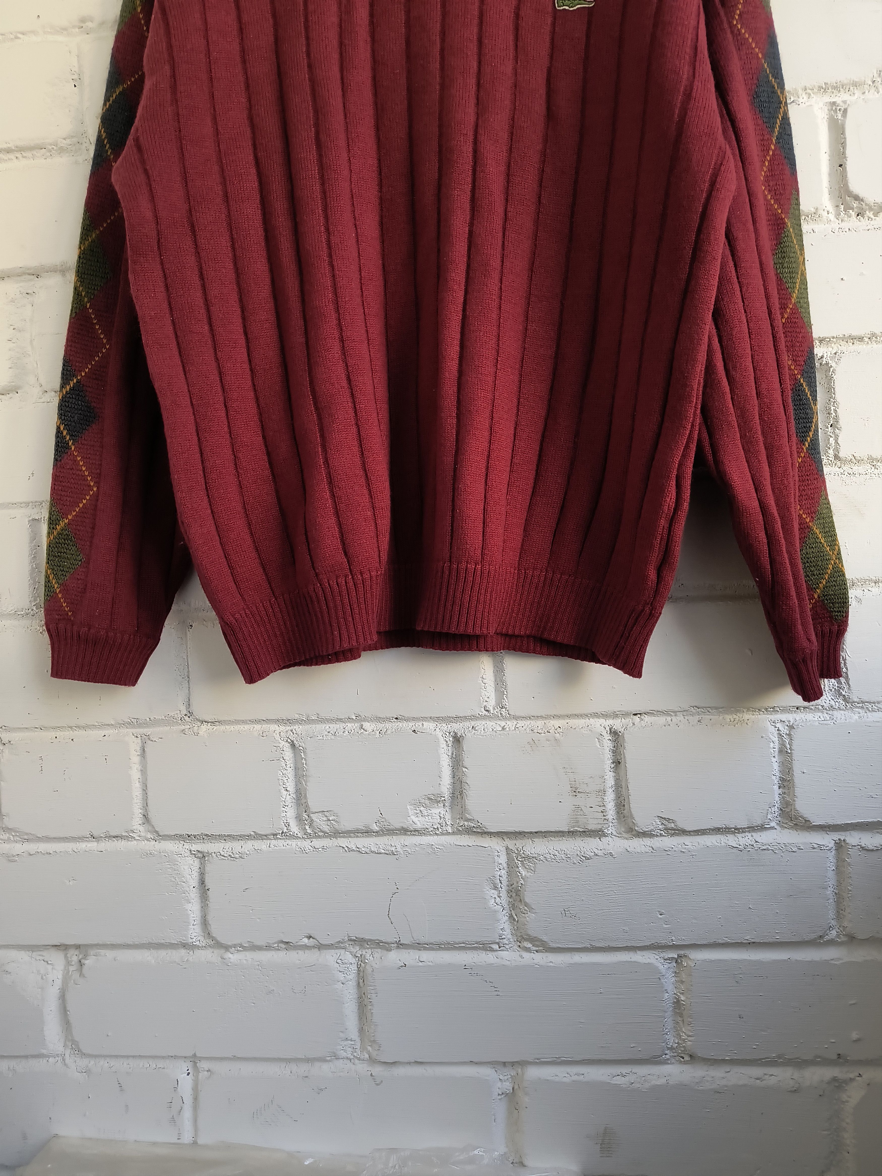 Lacoste Vintage Lacoste Cable Knit Sweater Size US L / EU 52-54 / 3 - 4 Thumbnail