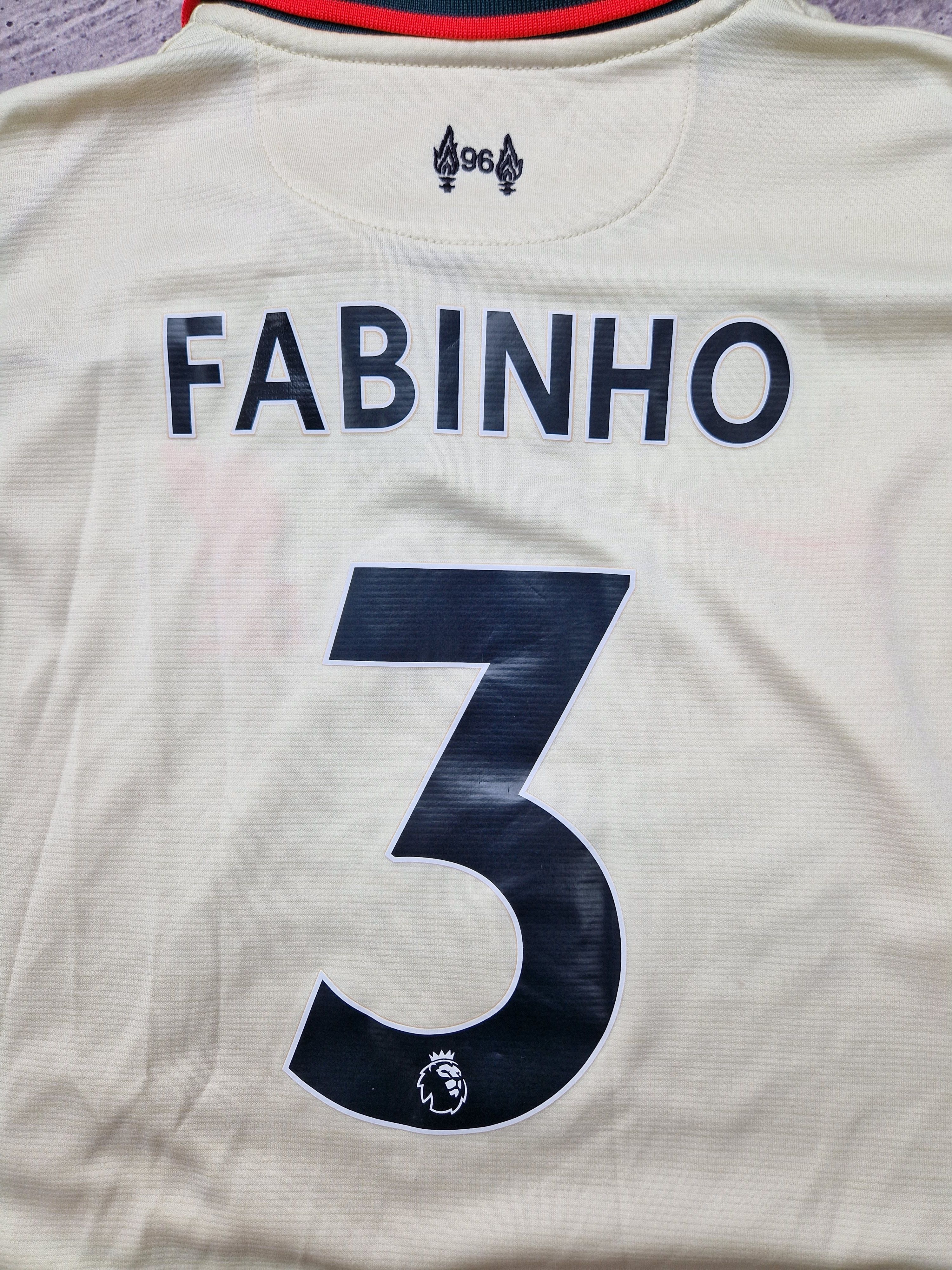 Nike Fabinho Nike 2021-22 Liverpool Away Jersey - YOUTH L Size US XXS / EU 40 - 9 Thumbnail