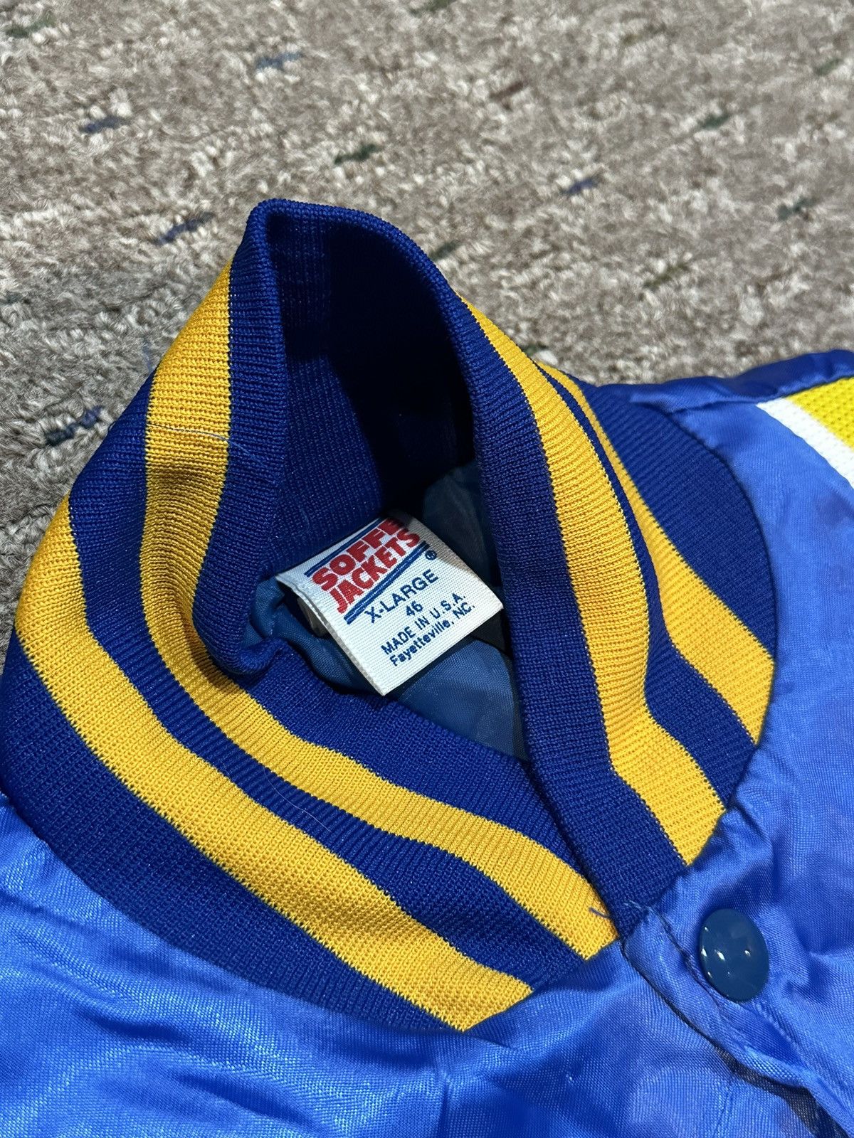 Soffe × Vintage Vintage Soffe US Air Force satin varsity jacket Size US XL / EU 56 / 4 - 4 Thumbnail