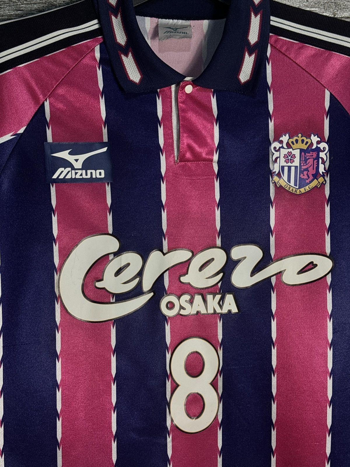 Mizuno Cerezo osaka 97/03 Home Jersey Mizuno Size US L / EU 52-54 / 3 - 3 Thumbnail