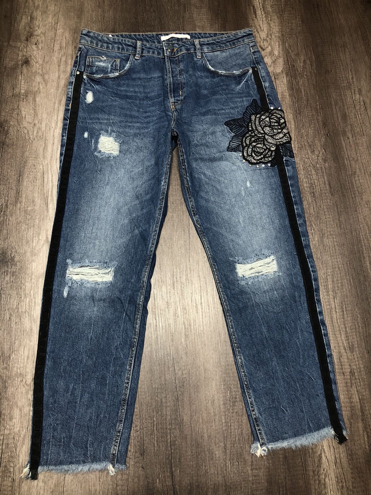 Streetwear Vintage Zara Distressed Denim Zara Trafaluc Denimwear Grailed